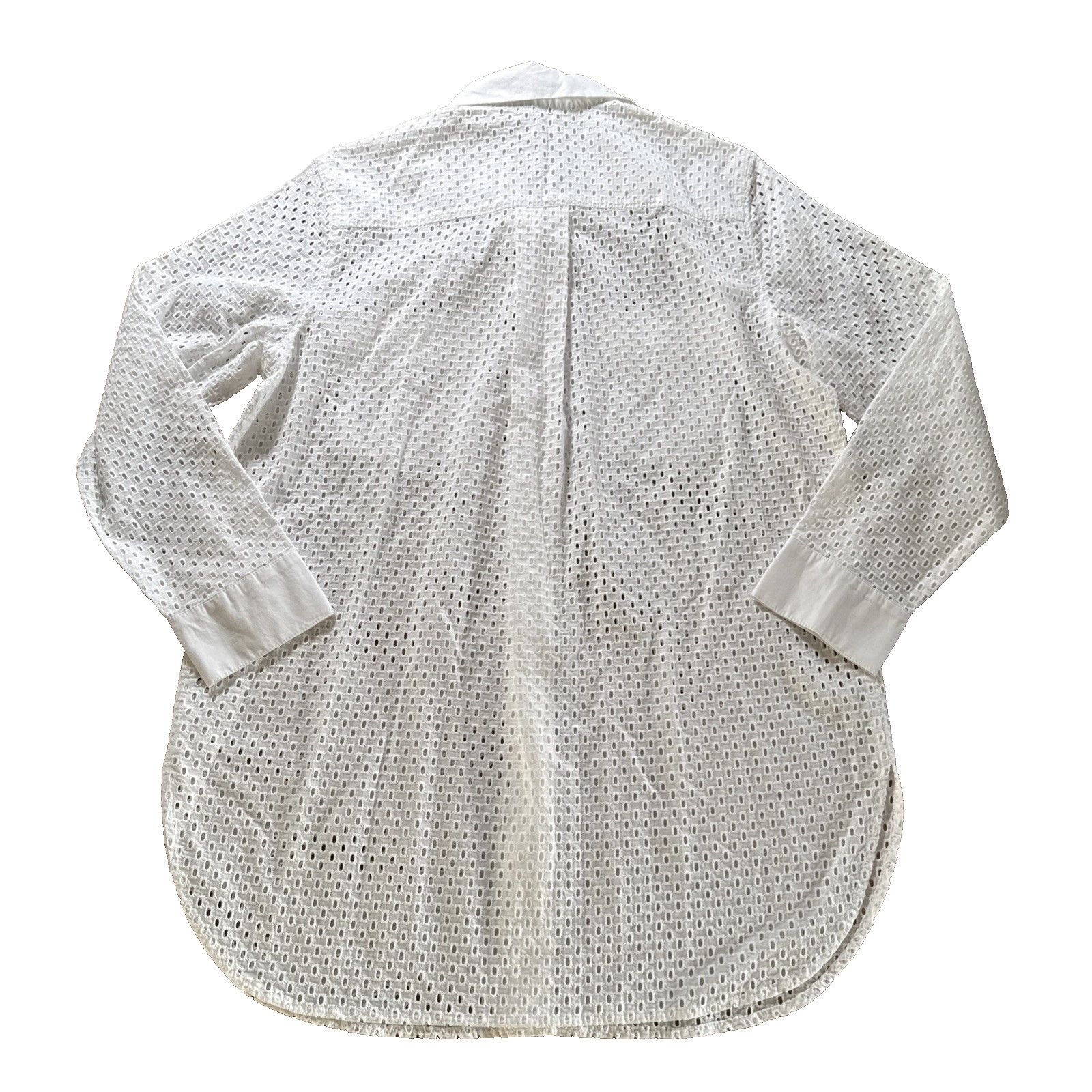 Tommy Bahama Tommy Bahama Eyelet Cove Boyfriend Beach Shirt White Resort Size ONE SIZE - 7 Thumbnail