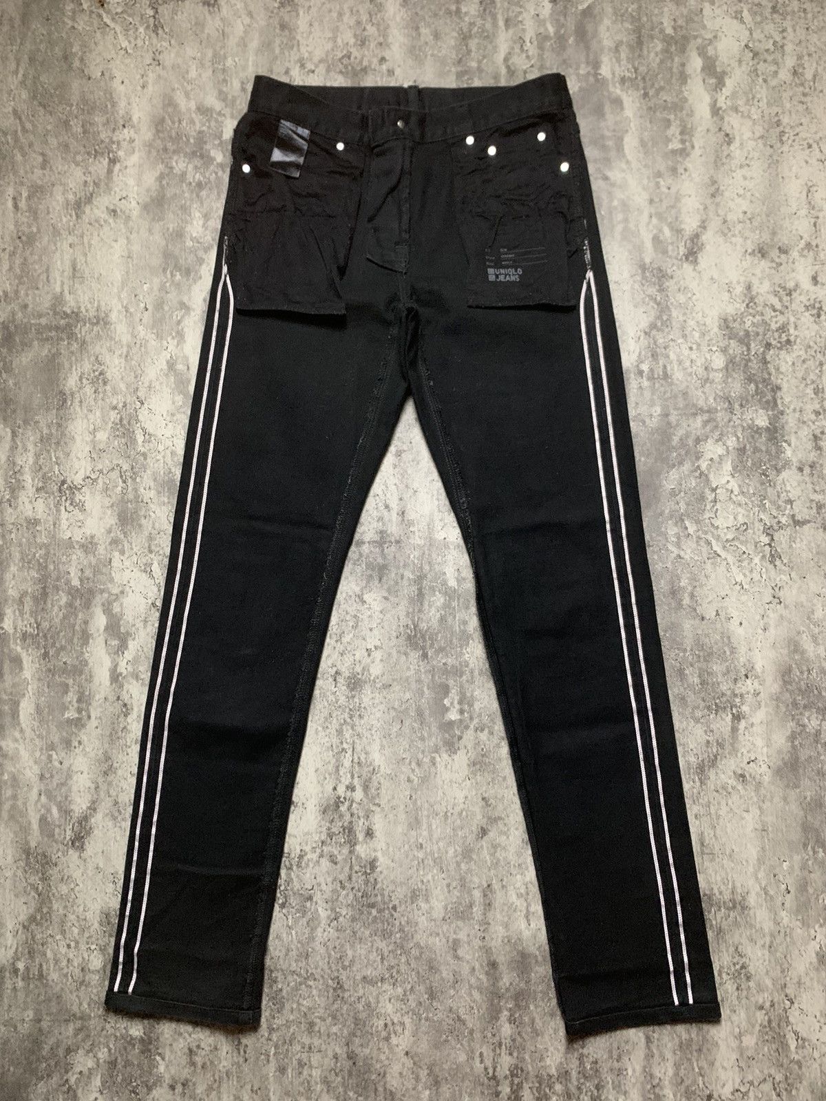 Uniqlo Uniqlo Slim Selvedge Black Denim Undercover Japan Style Size US 29 - 3 Thumbnail
