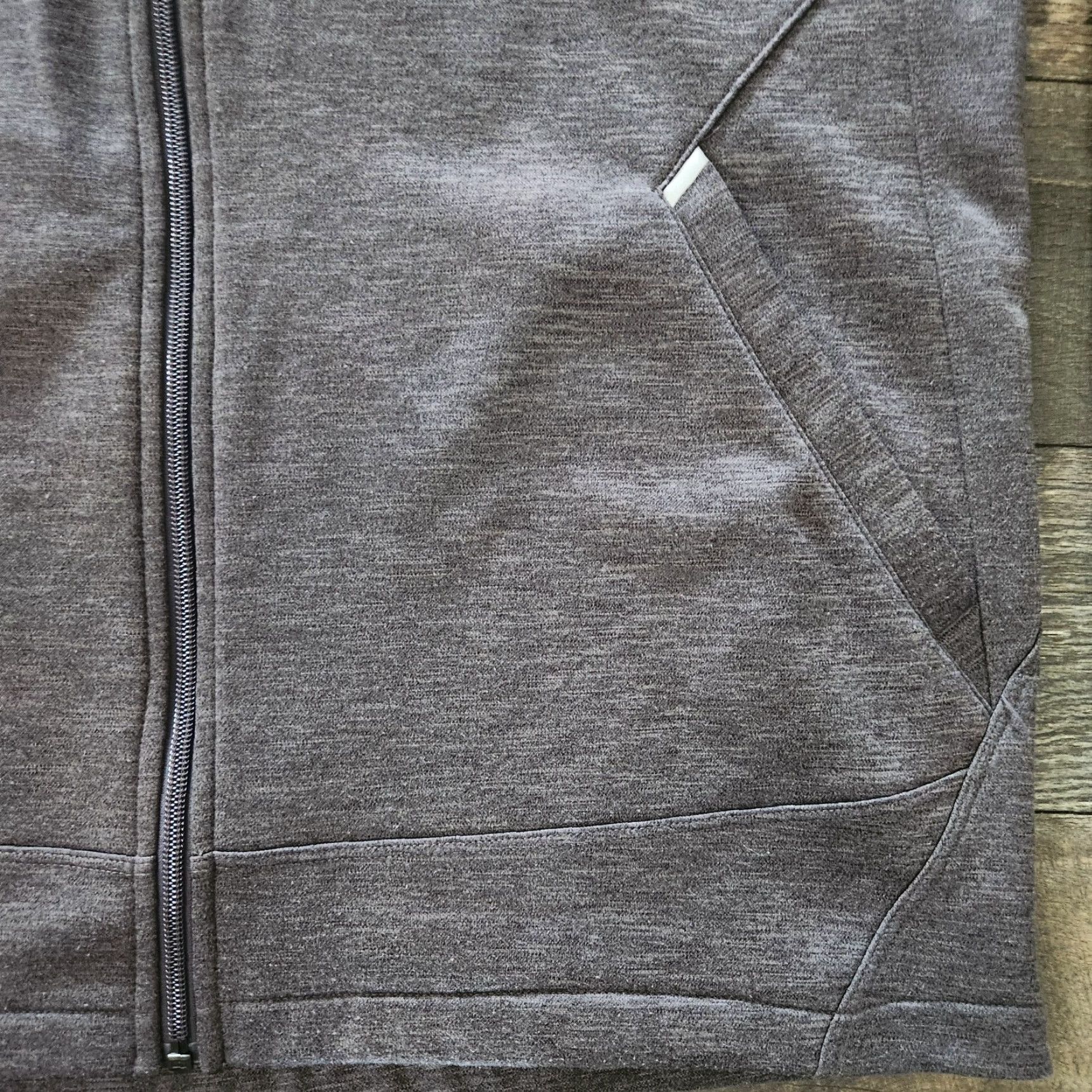 Carbon Karbon Full Zip Hoodie Sweatshirt Mens XL Heather Gray Ski Snowboard Activewear Size US XL / EU 56 / 4 - 2 Thumbnail