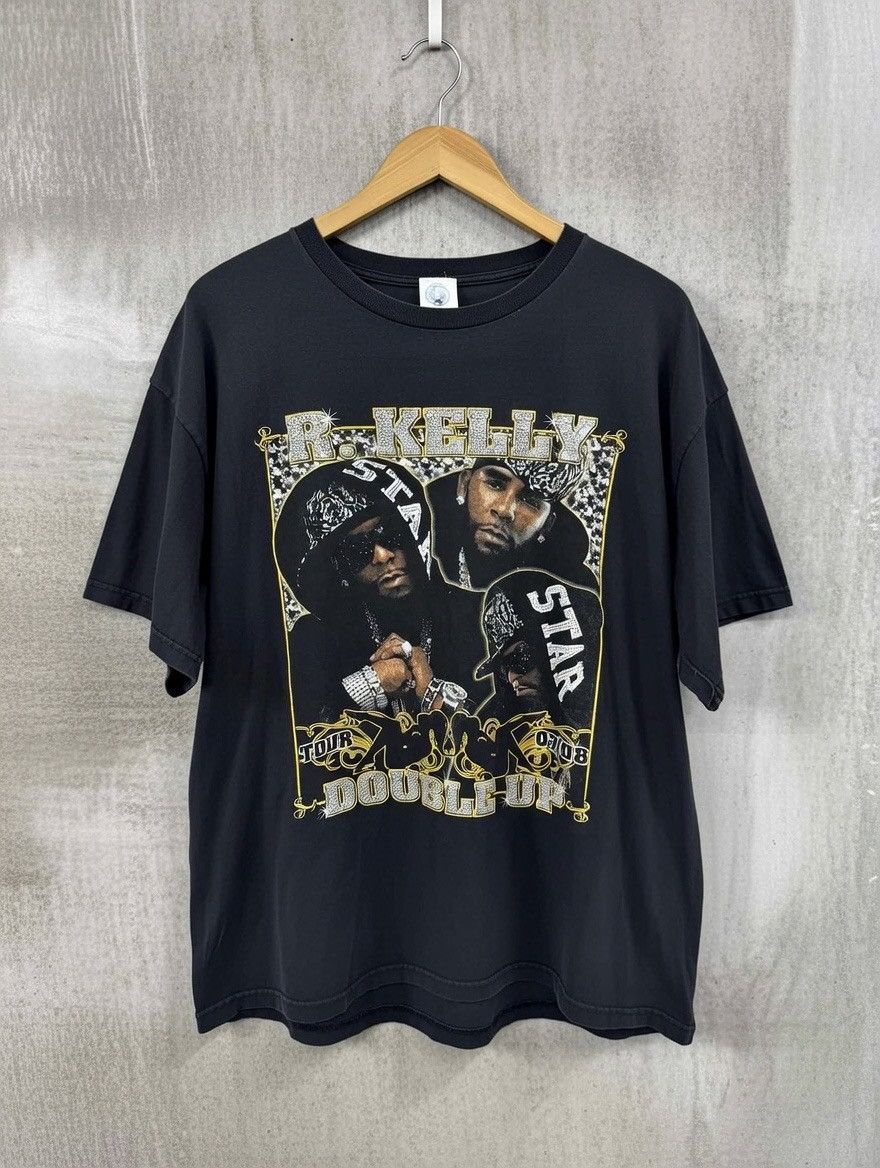 Vintage 2007 R.Kelly x Keisha Cole Double-Up Tour Tee Size US L / EU 52-54 / 3 - 1 Thumbnail