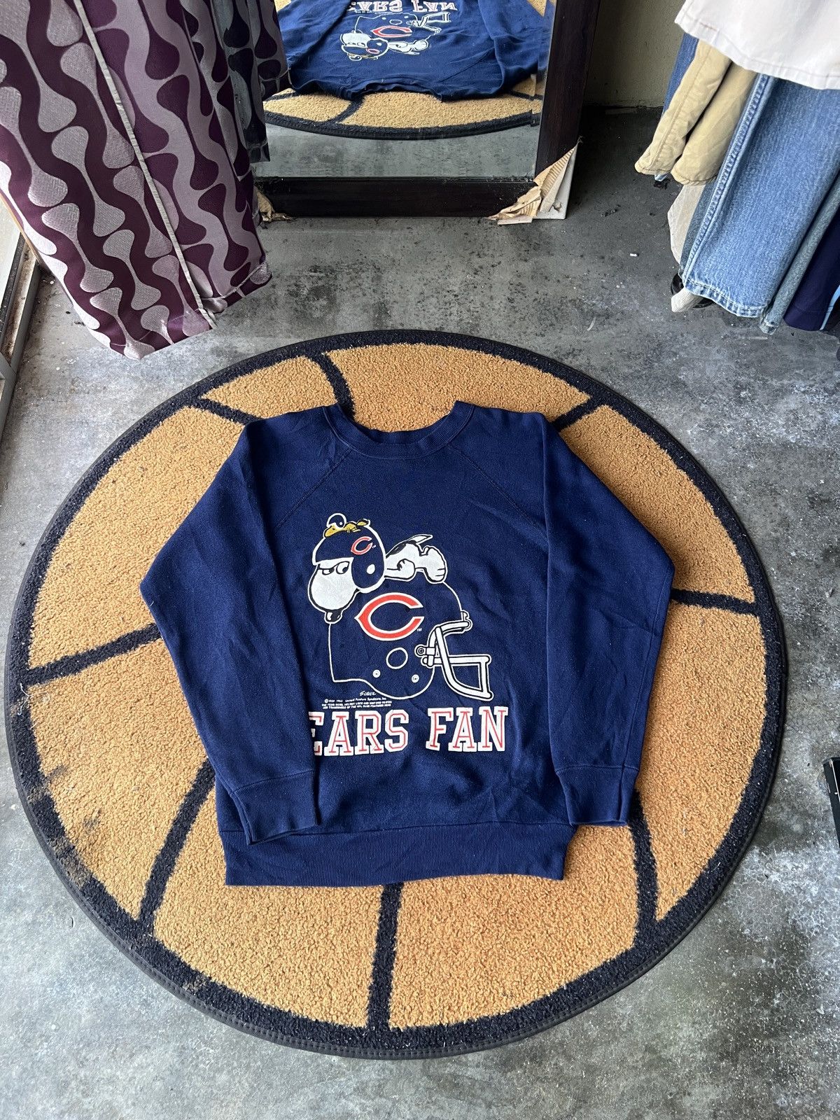 Peanuts 🔥Very Rare Vintage 60s Bears Fan NFL Crewneck Sweatshirt Size US S / EU 44-46 / 1 - 2 Thumbnail