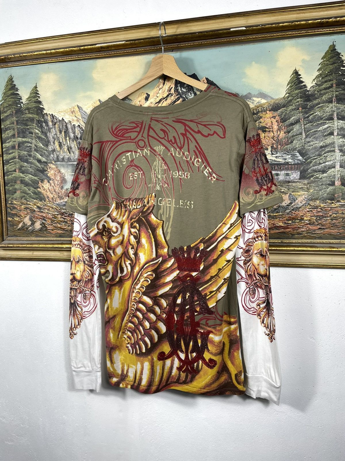 Christian Audigier Christian Audigier Retro 00s Loose Tee Sweatshirt Cyber Size US L / EU 52-54 / 3 - 8 Thumbnail