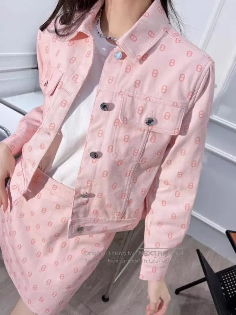 Hermes Hermes 23ss Pig Nose Printed Denim Jacket Size XXS / US 00 / IT 34 - 9 Thumbnail