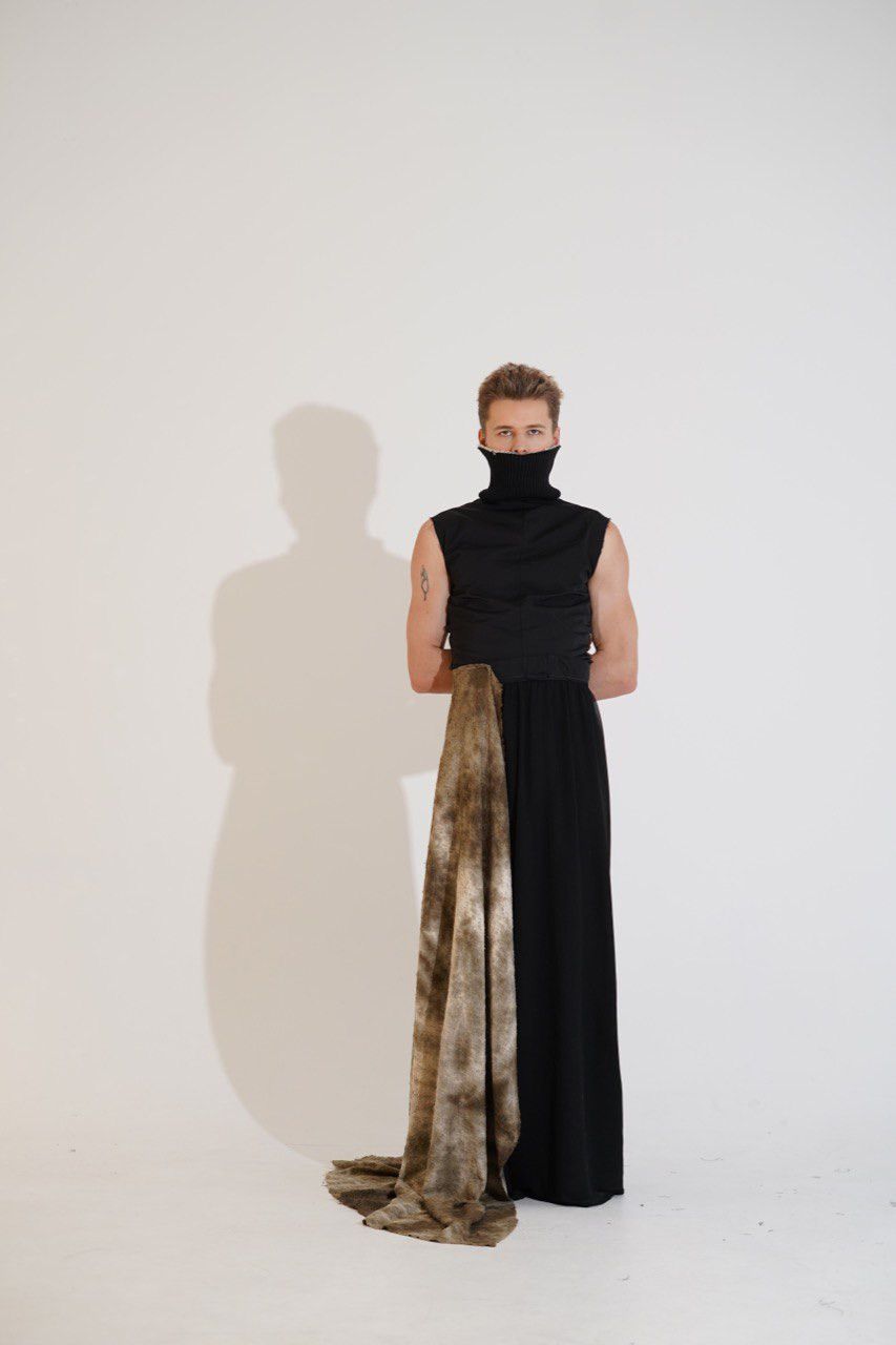 Handmade Long skirt avant garde Size 25" / US 0 / IT 36 - 2 Thumbnail