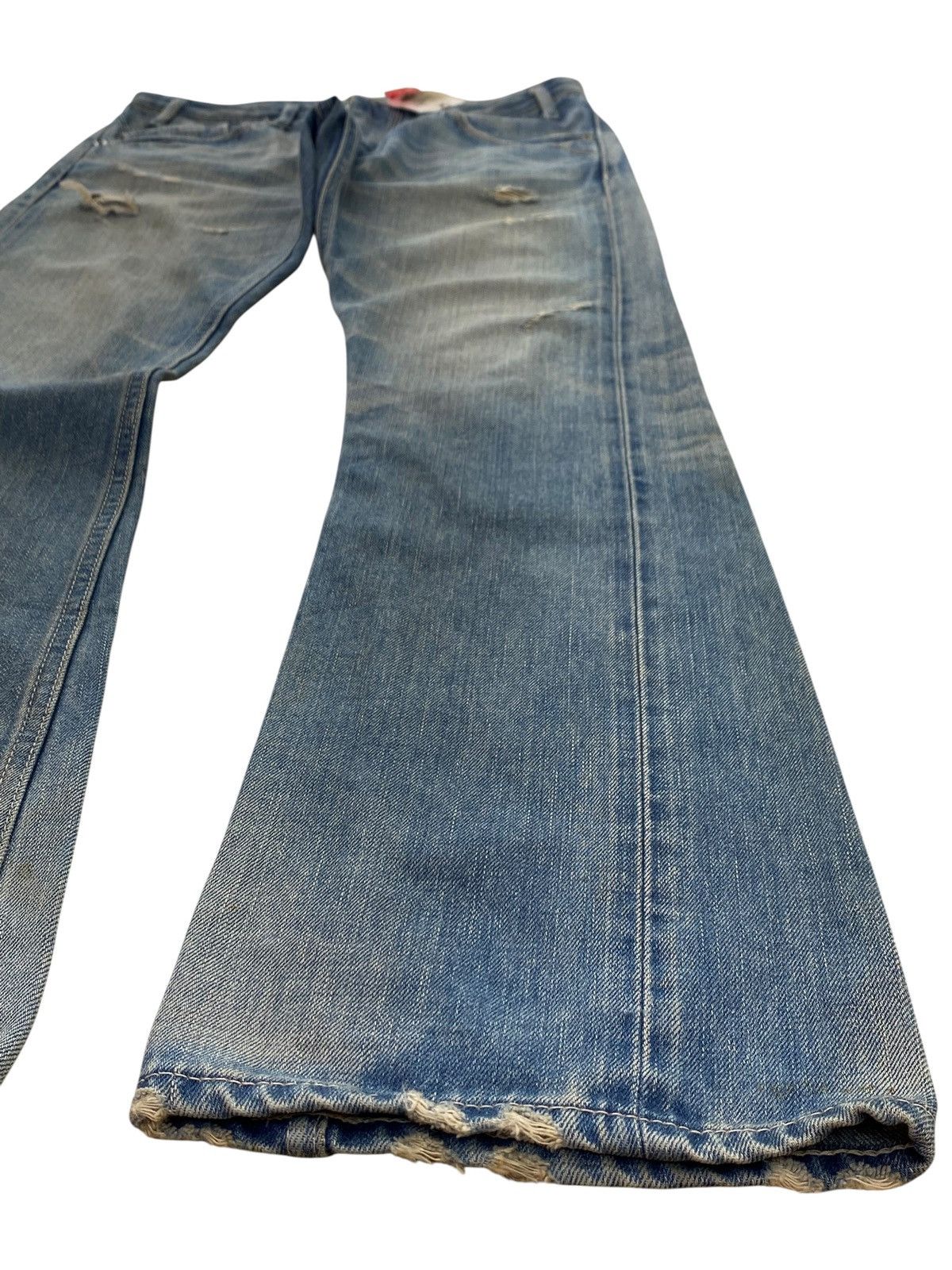 Mr. Olive Mr.Olive Distressed Acid Blue Wash Style Loose Jeans Size US 30 / EU 46 - 6 Thumbnail