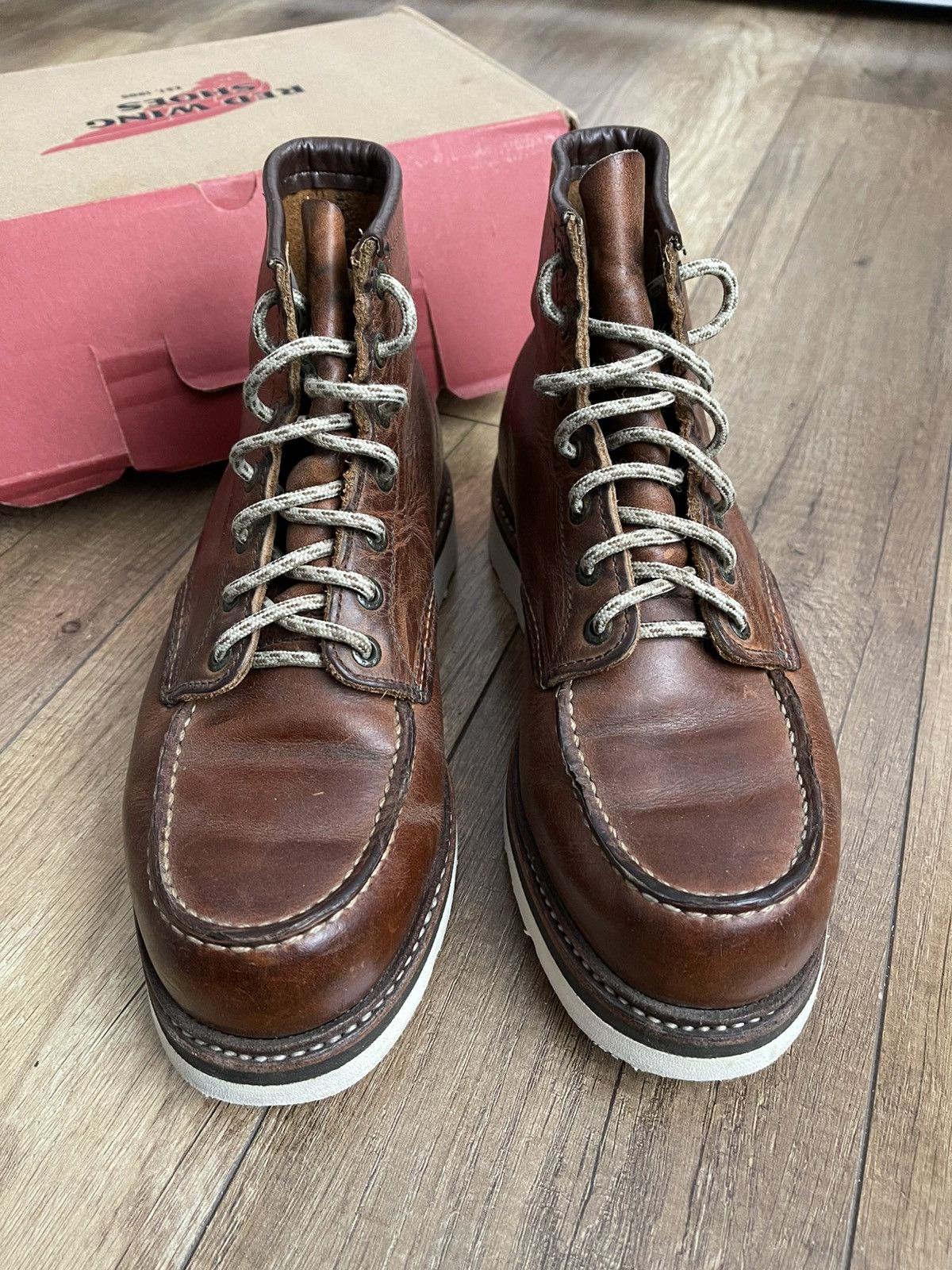 Red Wing Red Wing 1907 Moc Toe Leather Shoes Boots Vintage USA Size US 8.5 / EU 41-42 - 10 Thumbnail
