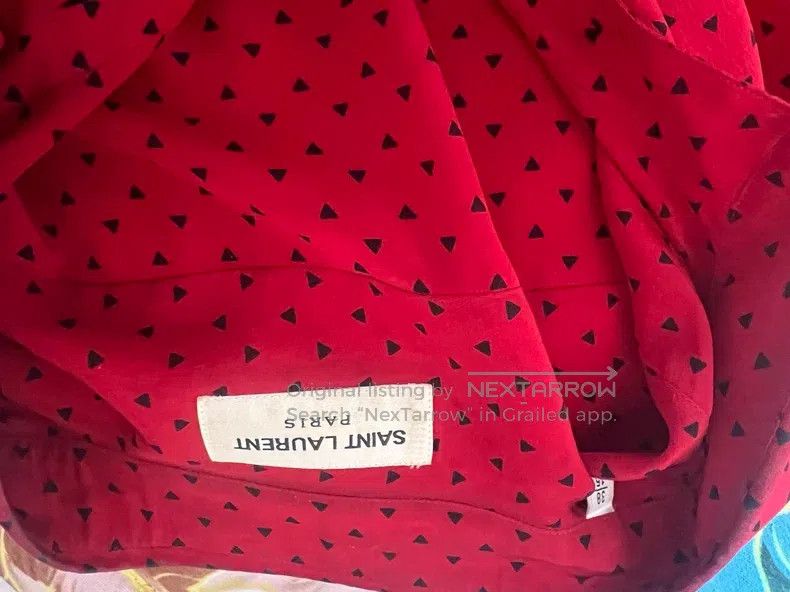 Saint Laurent Paris Saint Laurent Paris Triangle mulberry silk shirt Size XS / US 0-2 / IT 36-38 - 6 Thumbnail