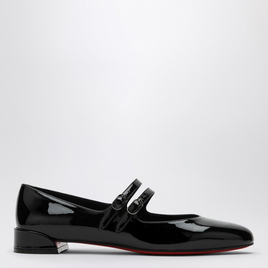 Christian Louboutin o1d2blof0824 Leather Sweet Jane Ballerinas in Black Size US 6 / IT 36 - 2 Thumbnail