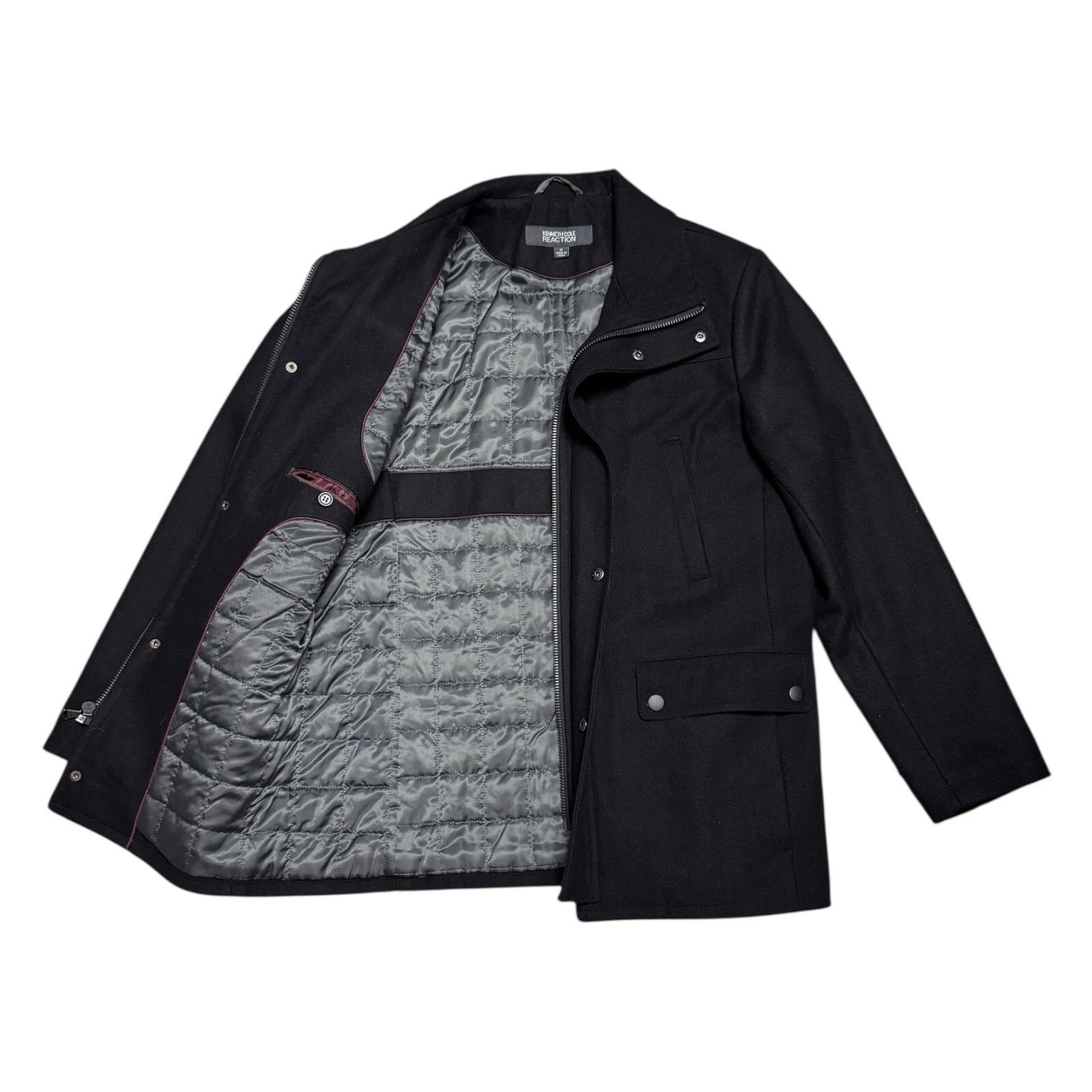 Kenneth Cole Kenneth Cole Reaction WOOL Designer Winter Casual Coat Med Size M / US 6-8 / IT 42-44 - 3 Thumbnail
