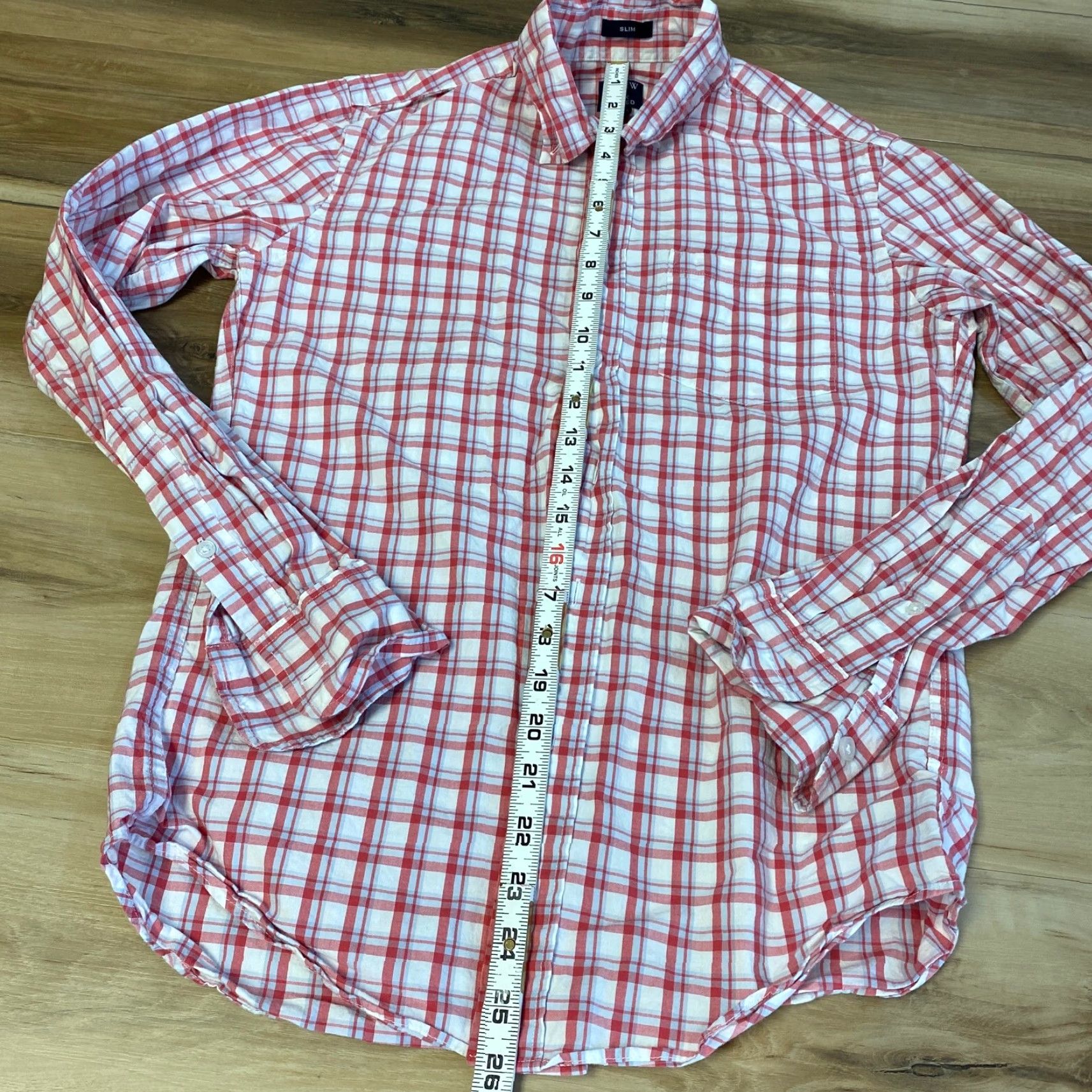J.Crew J.CREW Shirt Mens XS Slim Red Plaid Button-Down Long Sleeve Size US XS / EU 42 / 0 - 6 Thumbnail