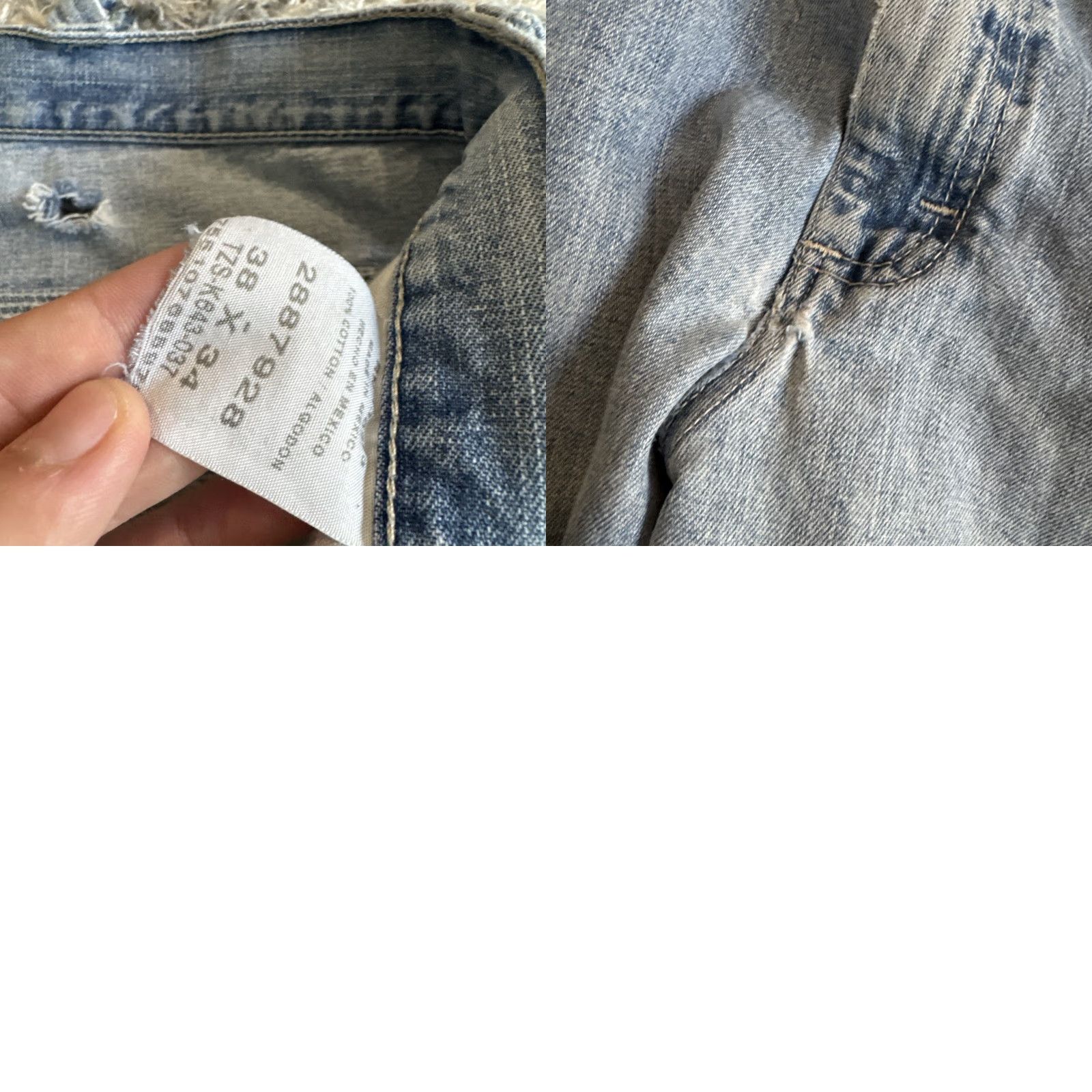 Lee VINTAGE Lee Dungaree Carpenter Blue Denim Jeans 90s Workwear Men Sz 38x34 Jeans Size US 38 / EU 54 - 10 Thumbnail