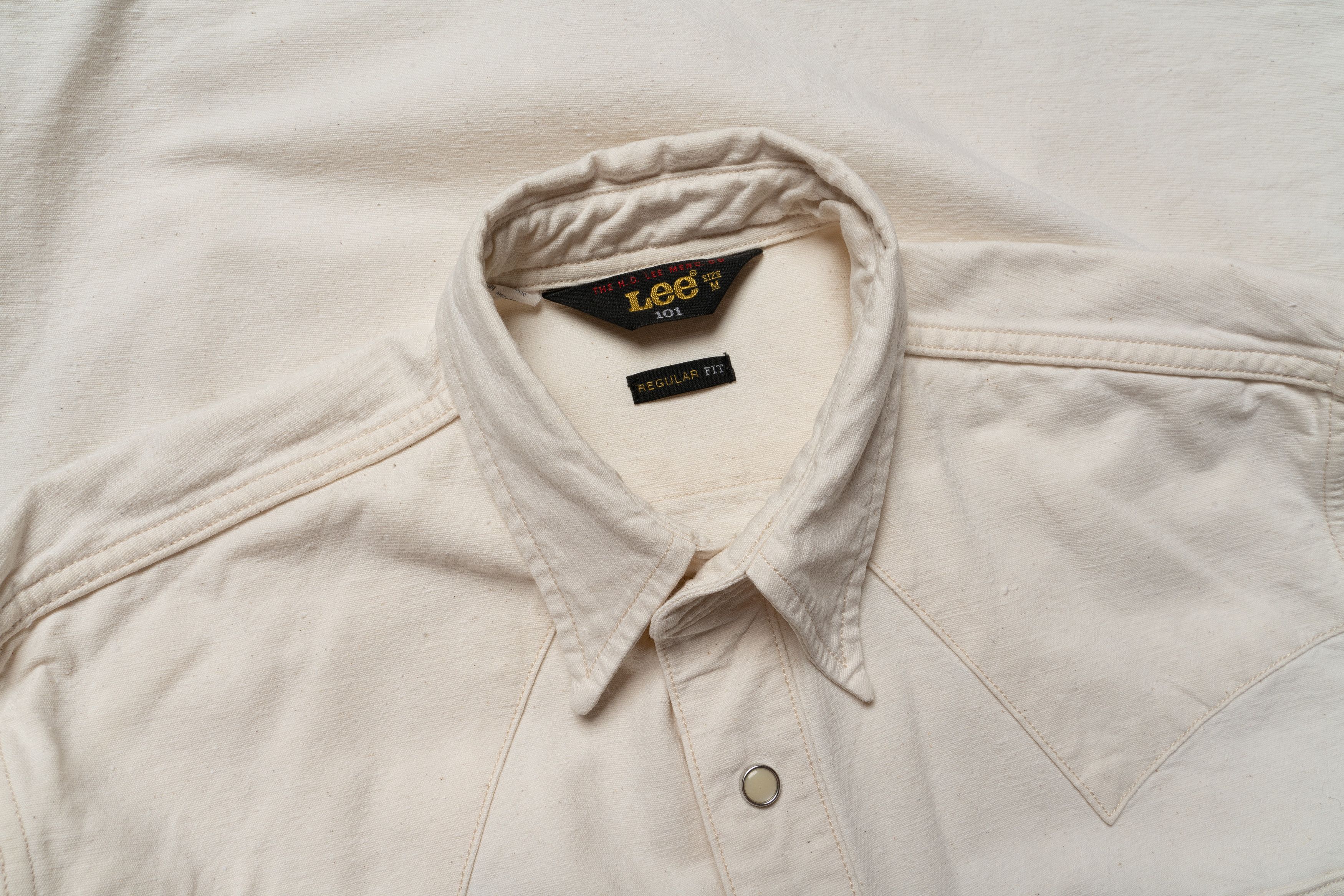 Lee 🔵LEE 101 Rider Shirt Western Snap Button Up with selvage Size US M / EU 48-50 / 2 - 5 Thumbnail