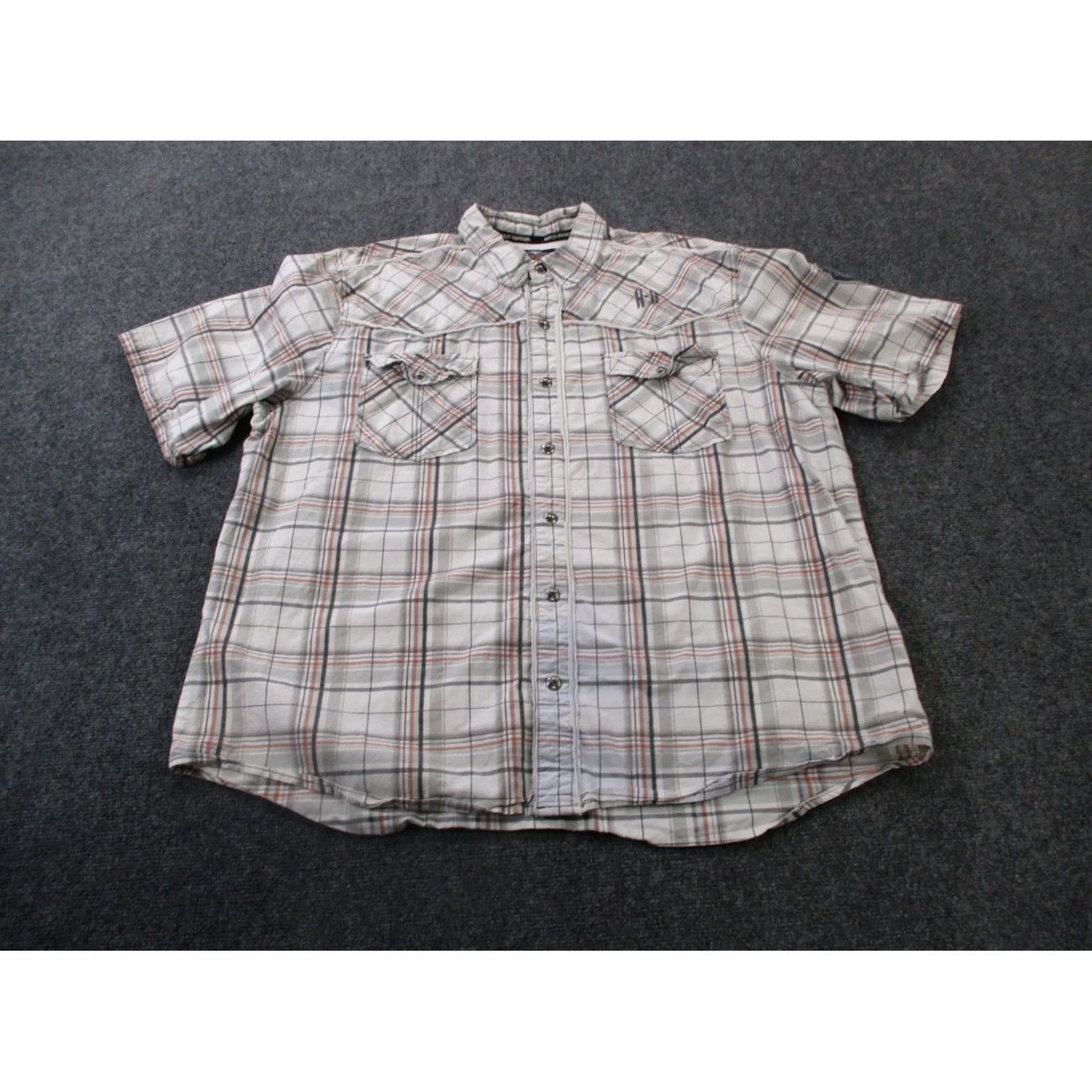 Harley Davidson Harley Davidson Shirt Men 3XL Plaid Snap Motorcycle Logo Biker Riding Country Size US XXL / EU 58 / 5 - 2 Thumbnail