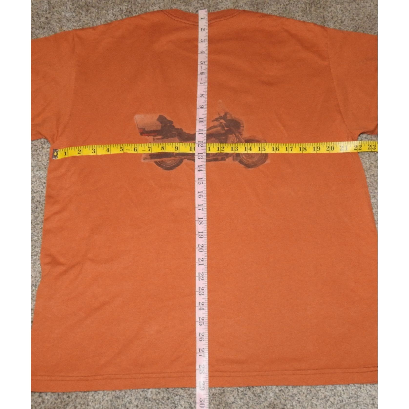 TEE JAYS Vintage 90s Harley-Davidson Motorcycles Orange Tee Jays Tag Size US XL / EU 56 / 4 - 6 Thumbnail