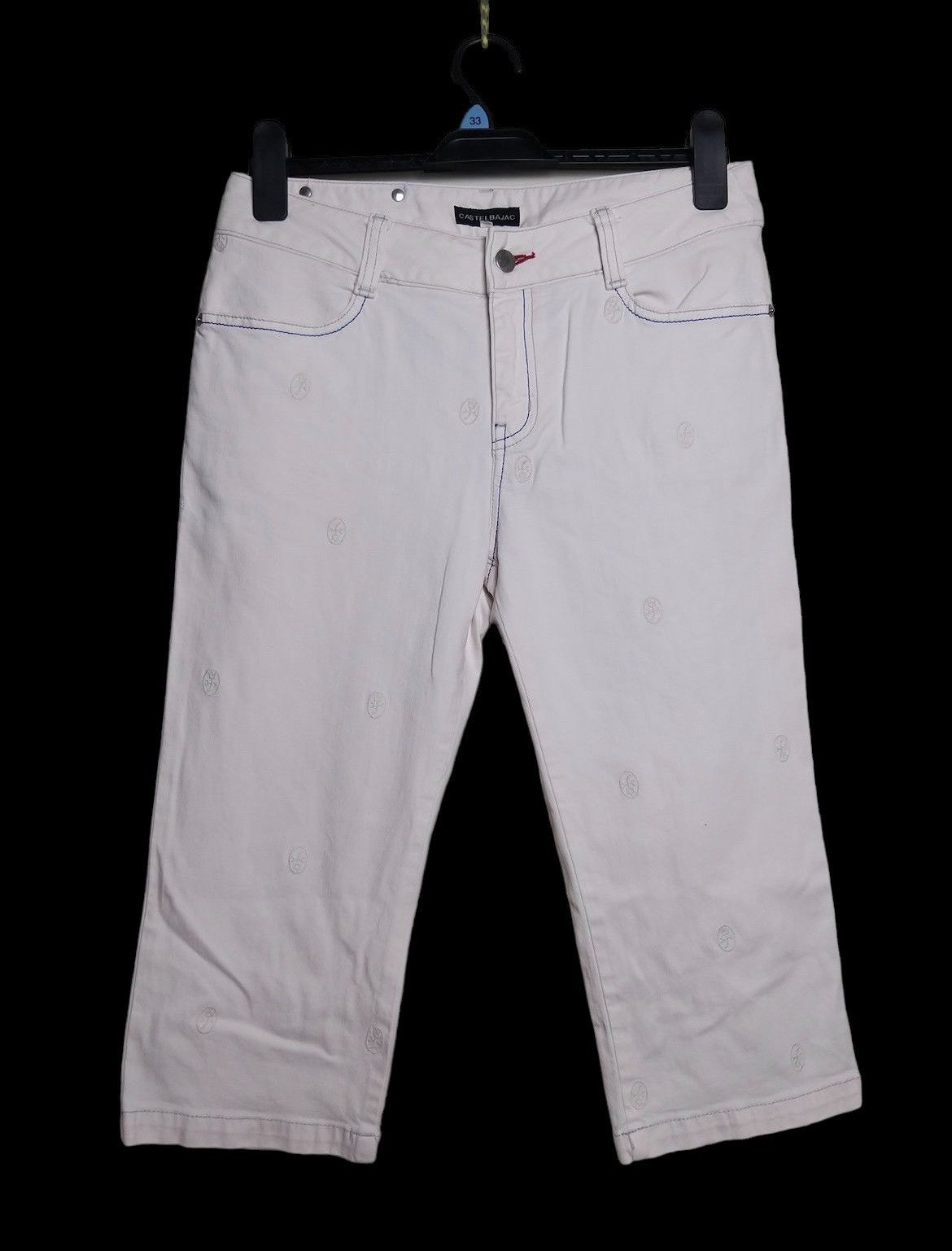 Disney × Jean Charles De Castelbajac JEAN CHARLES DE CASTELBAJAC EMBROIDERY LOGO 3/4 DENIM PANT Size US 30 / EU 46 - 2 Thumbnail