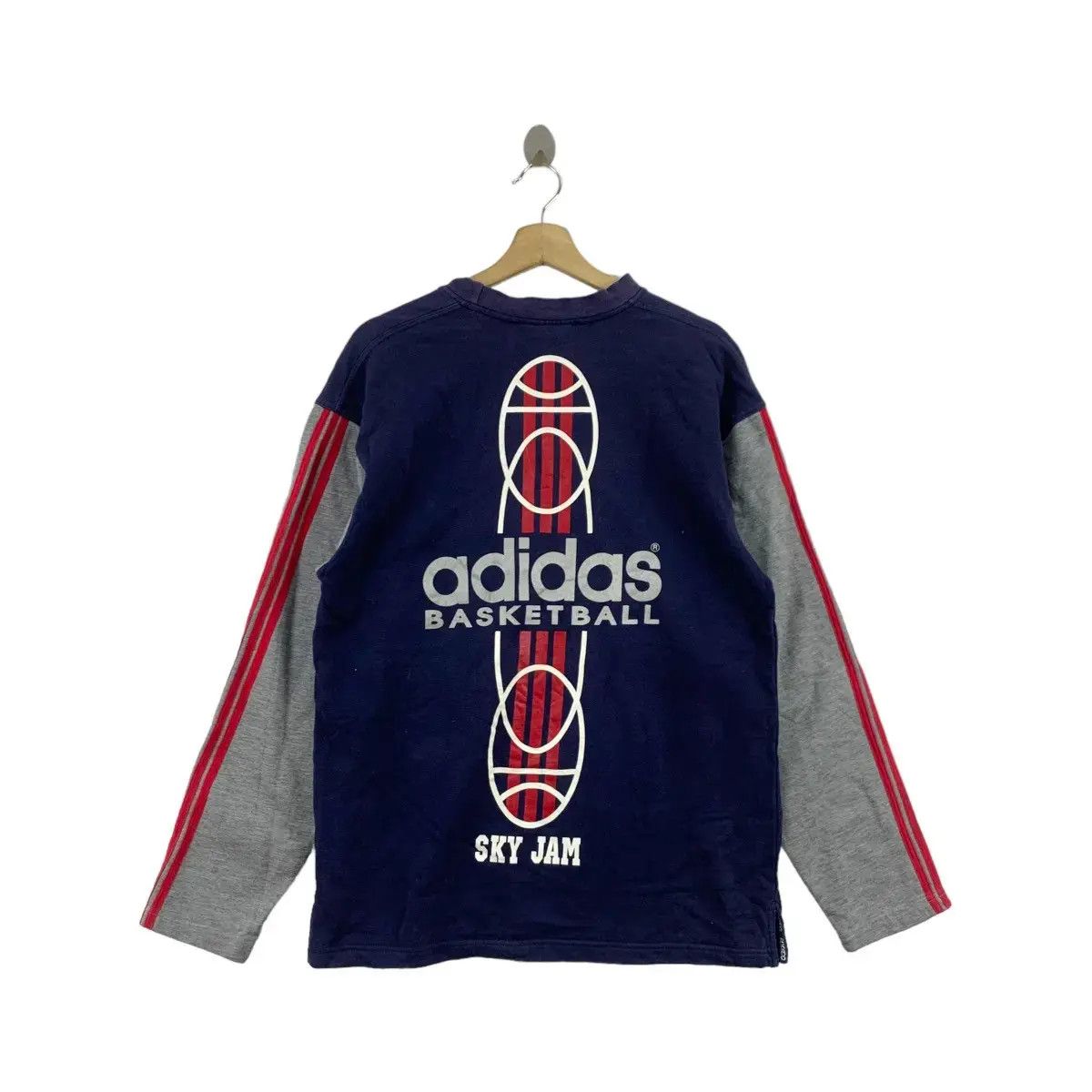 Adidas Vintage ADIDAS BASKETBALL SKY JAM Slam Dunk Sweatshirt Size US L / EU 52-54 / 3 - 1 Thumbnail