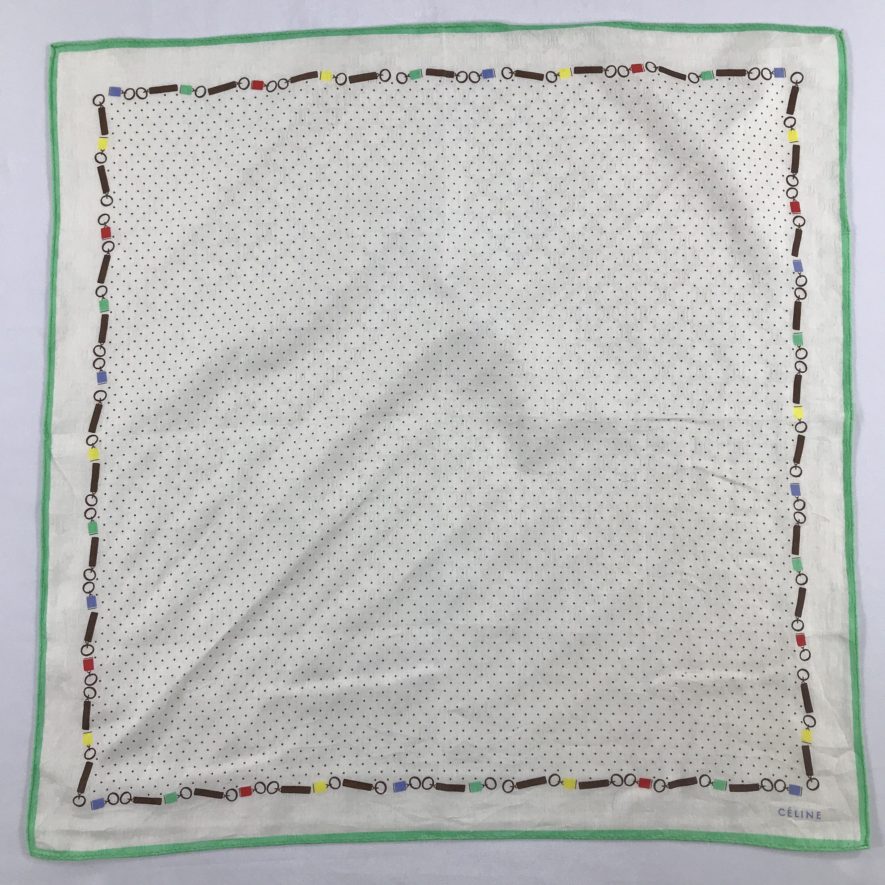 Celine × Vintage Celine Bandana / Handkerchief / Neckerchief - S2151 Size ONE SIZE - 1 Thumbnail