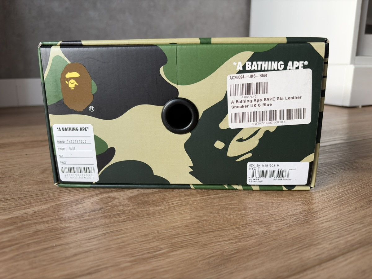 Bape A Bathing Ape Bape Sta #3 M2 White Blue Orange US 7 Size US 7 / EU 40 - 4 Thumbnail