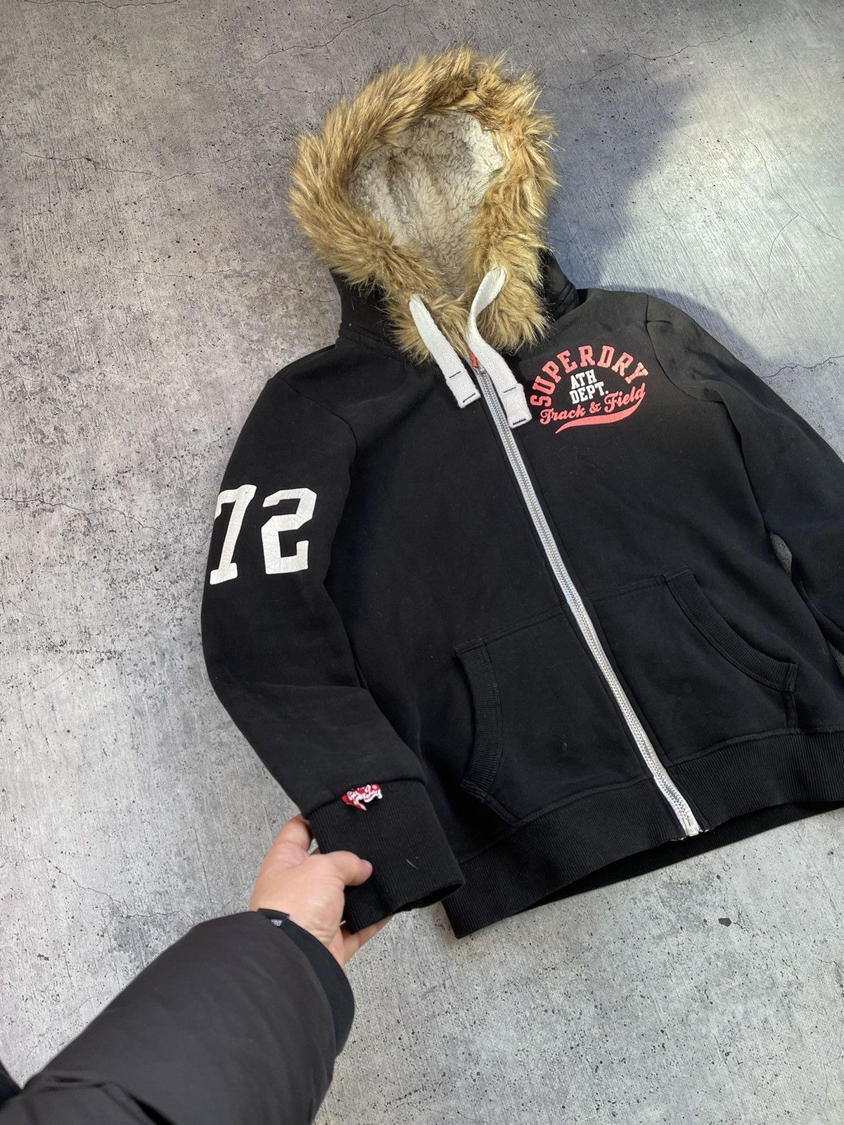 Superdry × Vintage Y2K Superdry FUR IfSixWasNine style Alaska Hoodie Size M / US 6-8 / IT 42-44 - 3 Thumbnail