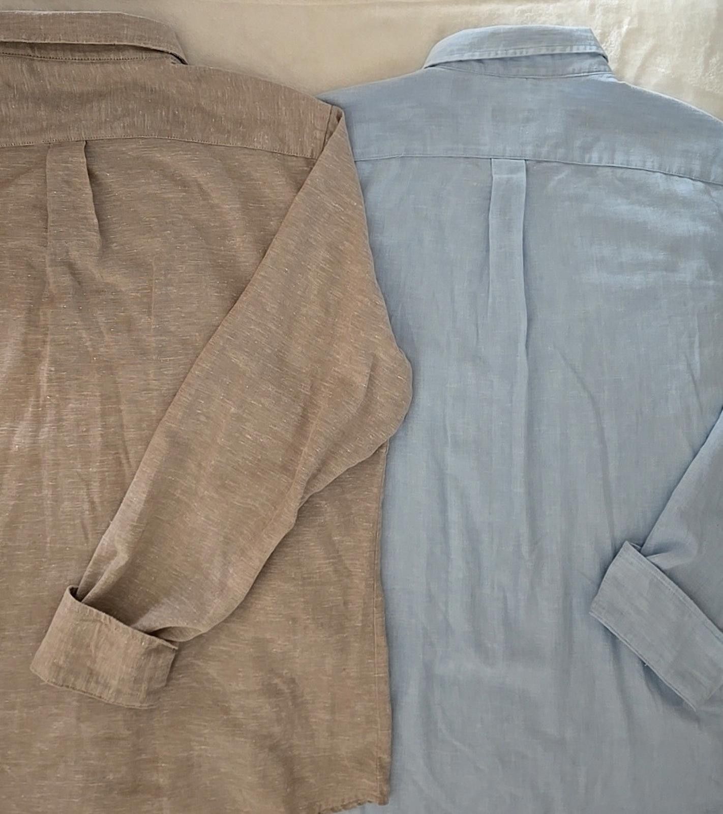 Izod IZOD Mens XL Shirts Linen Long Sleeve Casual Button Up Size US XL / EU 56 / 4 - 5 Thumbnail