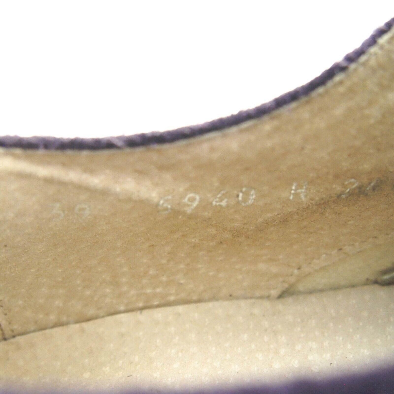 Designer Gino Rossi Platform Oxford Lug Sole Purple Suede EU 39 US 9 Size US 9 / IT 39 - 8 Thumbnail