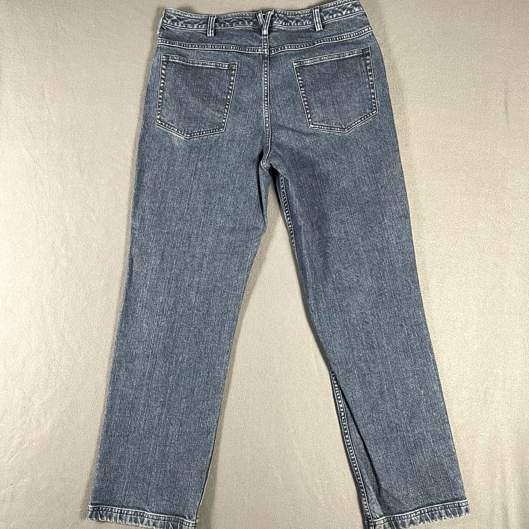 Duluth Trading Company Duluth Trading Company Jeans Womens 12x32 Blue Medium Wash Denim Bootcut Cowgirl Size 34" / US 12 / IT 48 - 4 Thumbnail