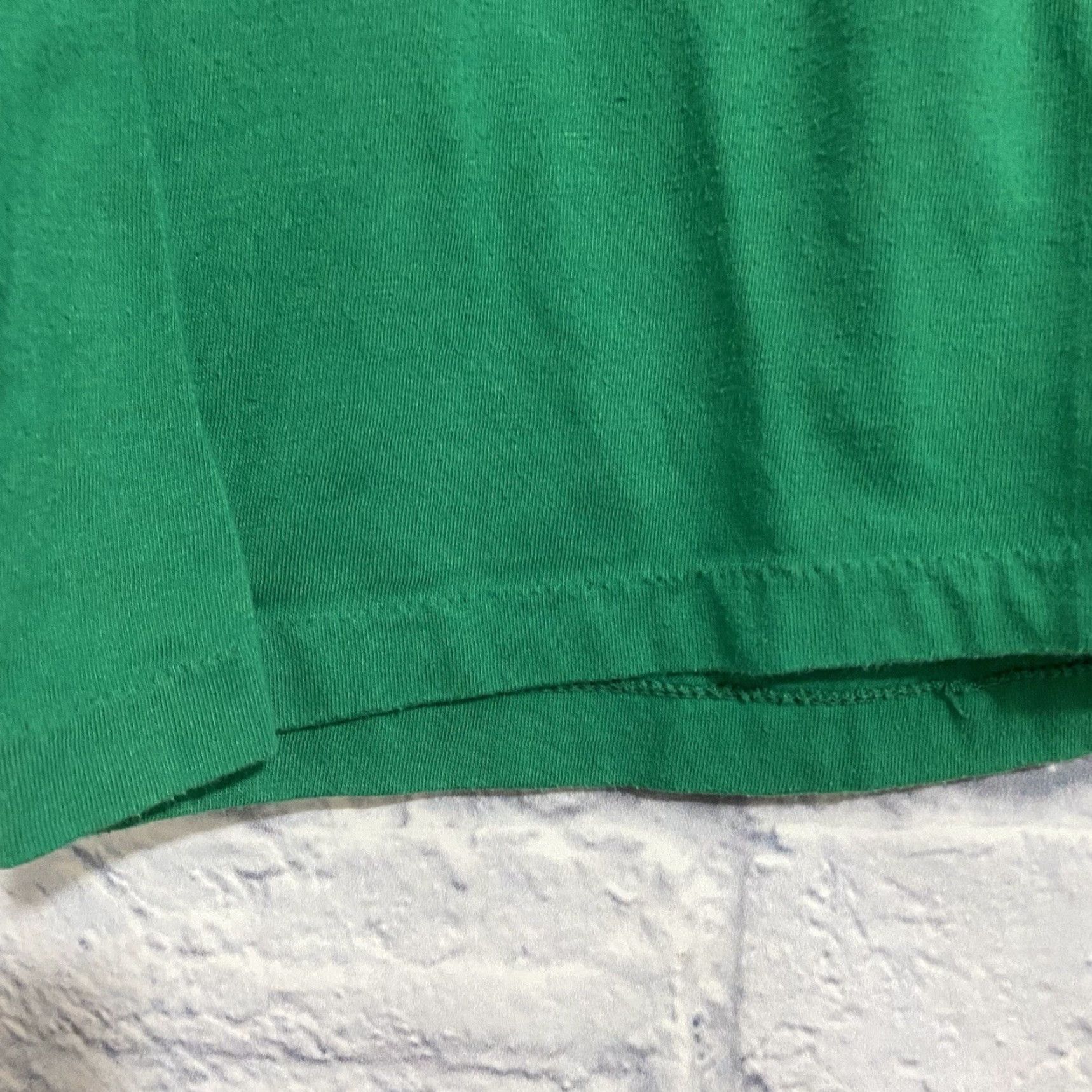 Hanes VINTAGE Hanes Fifty Fifty T Shirt Solid Short Sleeve Crew Neck USA XL Green Men Graphic Print 70s 80s 90s Modern All Seasons Breathable Size US XL / EU 56 / 4 - 7 Thumbnail