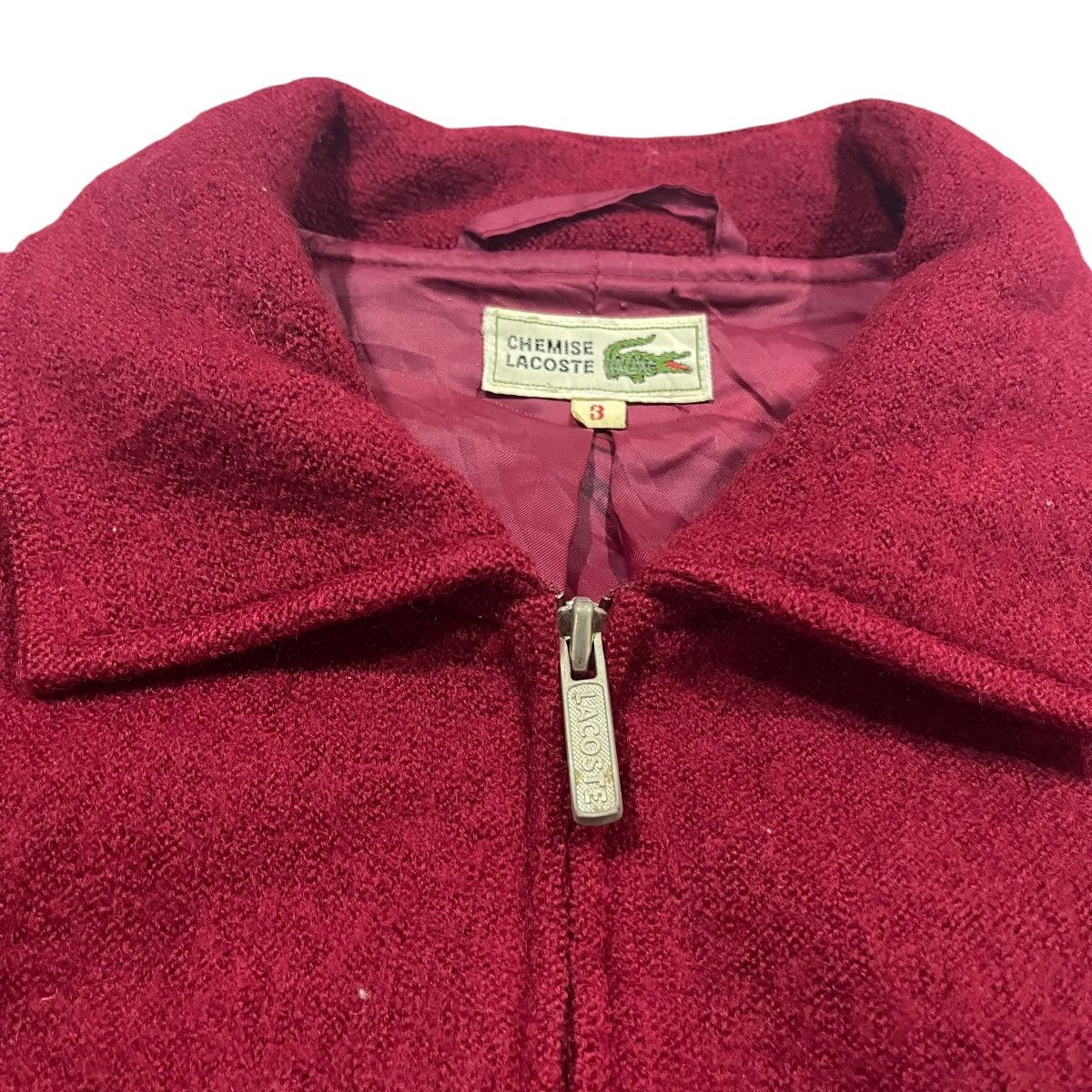 Lacoste VINTAGE 80S CHEMISE LACOSTE WOOL BOMBER JACKET Size US L / EU 52-54 / 3 - 4 Thumbnail
