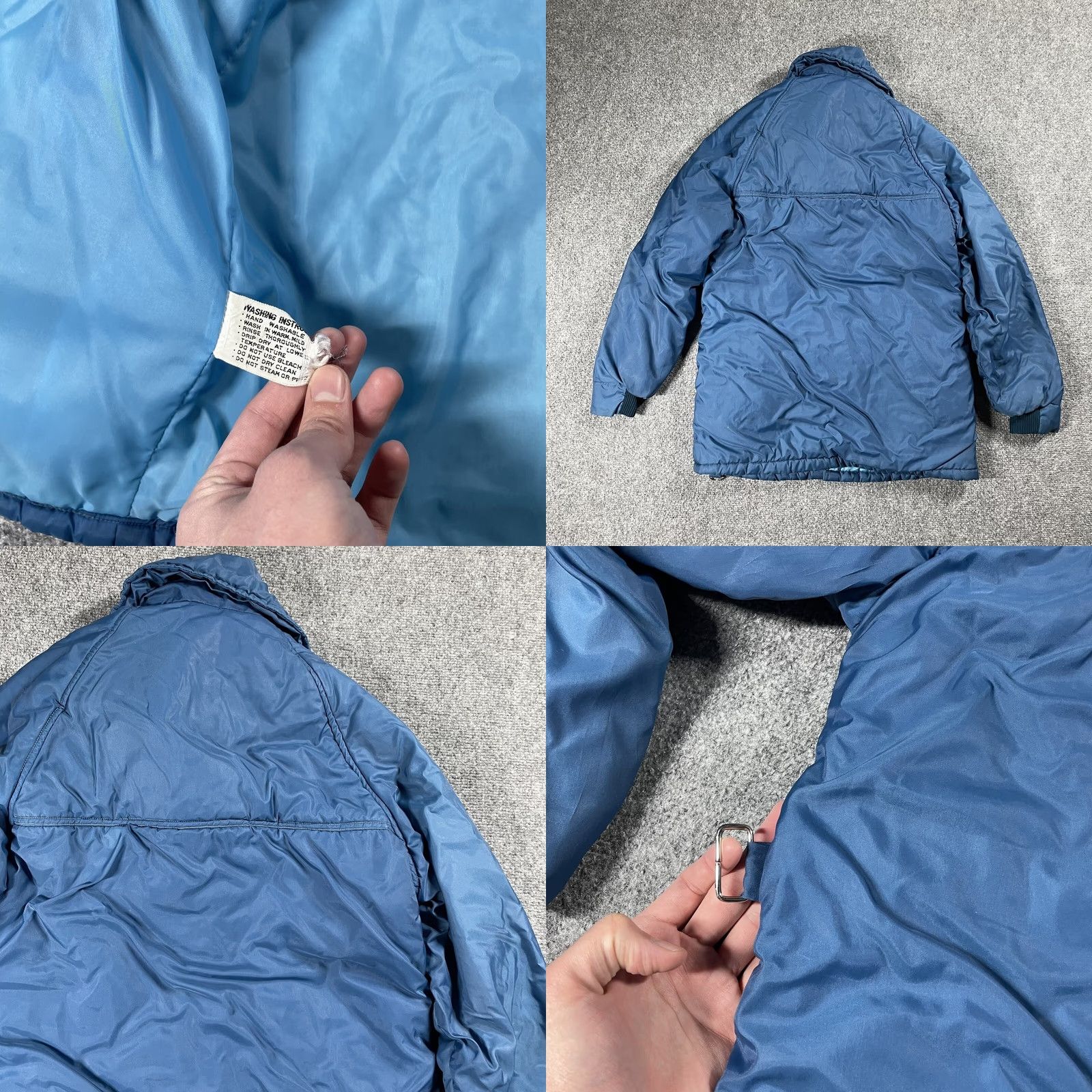 Vintage VINTAGE Matt Andrews Ski Jacket Small Souvenir Patch 1970s Nylon Puffer Blue Outdoor Mens Size US S / EU 44-46 / 1 - 10 Thumbnail