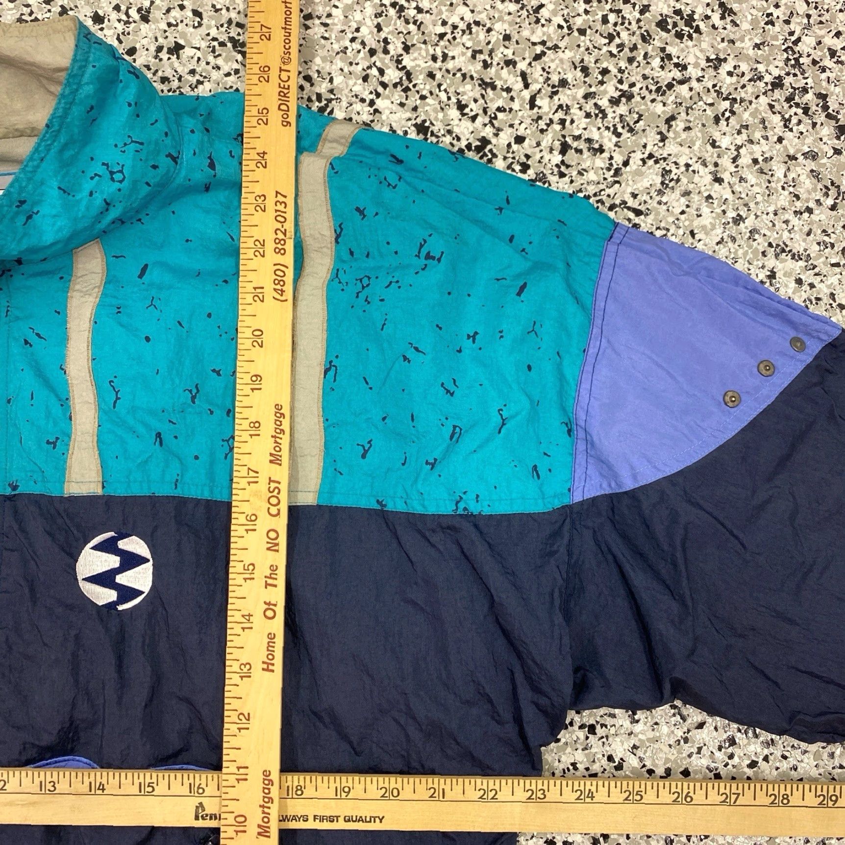 Vintage VINTAGE IXSPA Windbreaker Nylon Jacket Street Hip Hop Medium Blue 80s 90s Mens Size US M / EU 48-50 / 2 - 4 Thumbnail