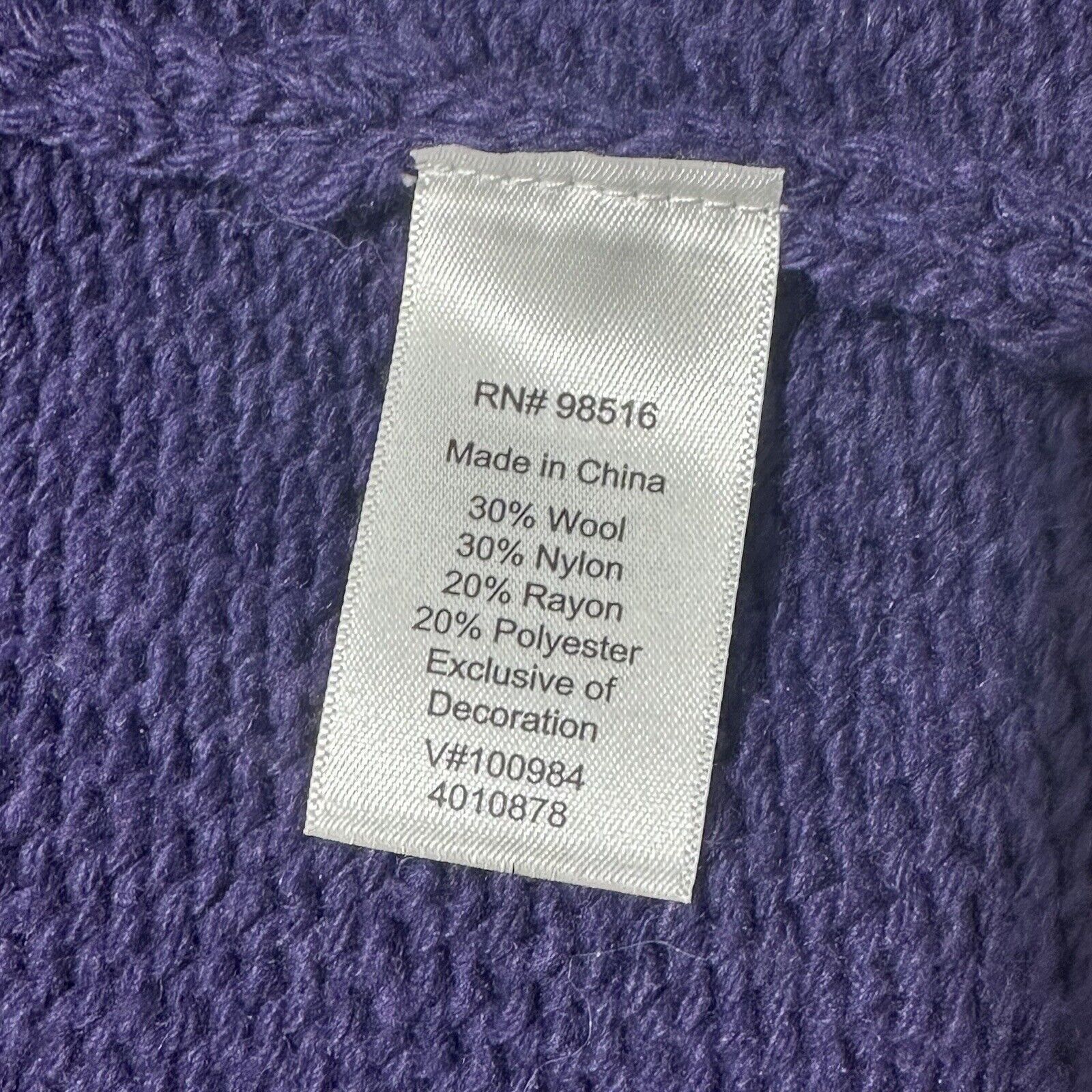 Coldwater Creek Coldwater Creek Small Open Front Cardigan Sweater Purple Size S / US 4 / IT 40 - 4 Thumbnail