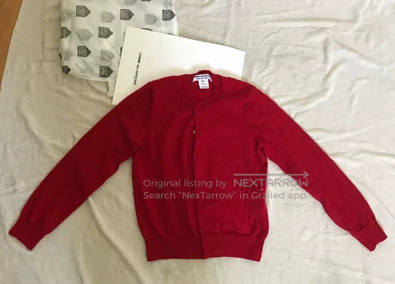 Comme des Garcons Comme Des Garcons Crewneck Cardigan, size XS, 100% Wool Size XS / US 0-2 / IT 36-38 - 2 Thumbnail