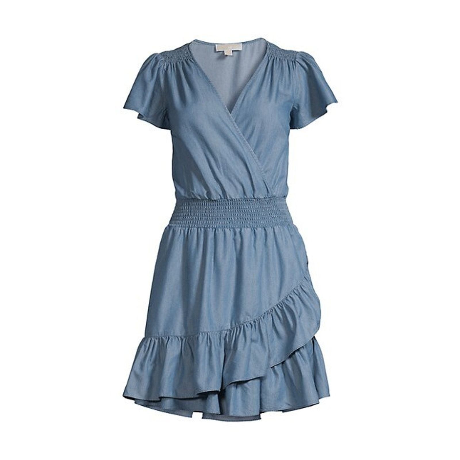 Michael Kors Michael Kors Women Blue Fit & Flare Mini Dress Size XS Size XS / US 0-2 / IT 36-38 - 5 Thumbnail