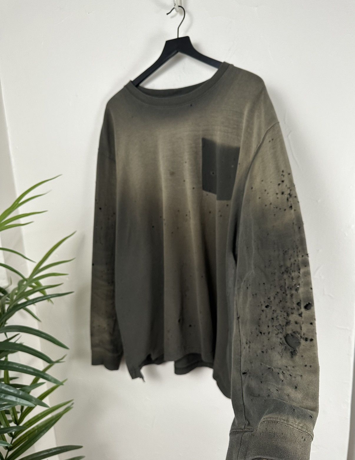 image of Absolutely Blasted Green Carhartt Longsleeve, Men's (Size 2XL)