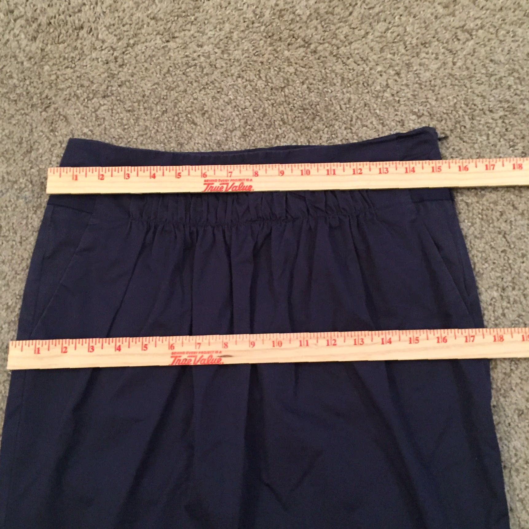Banana Republic Banana Republic Skirt Knee Length Blue 4 Pockets Cotton Blend Regular Women's Everyday Casual Pencil Style- Straight Women's Size 4 Blue Vintage: No Size 27" / US 4 / IT 40 - 3 Thumbnail
