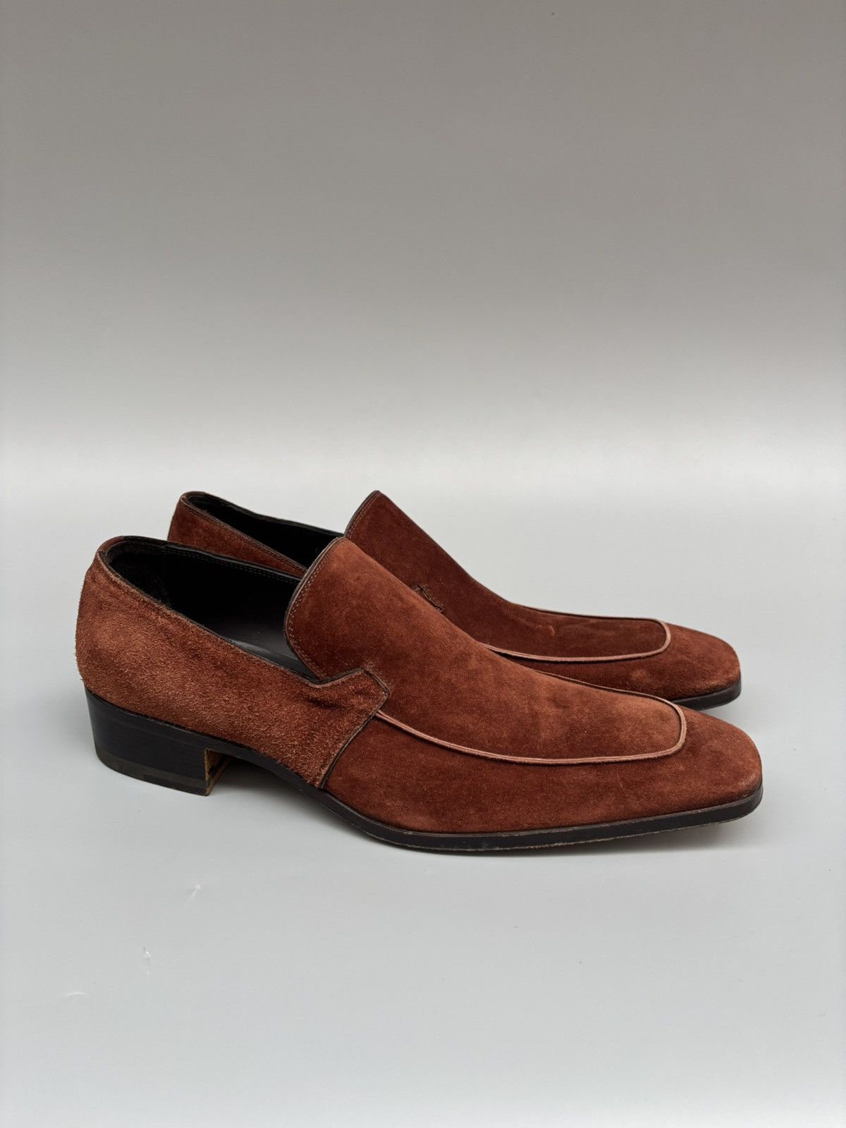 Yves Saint Laurent Yves Saint Laurent- Rive Gauche Tom Ford Era- Suede Loafers Size US 9 / EU 42 - 1 Thumbnail