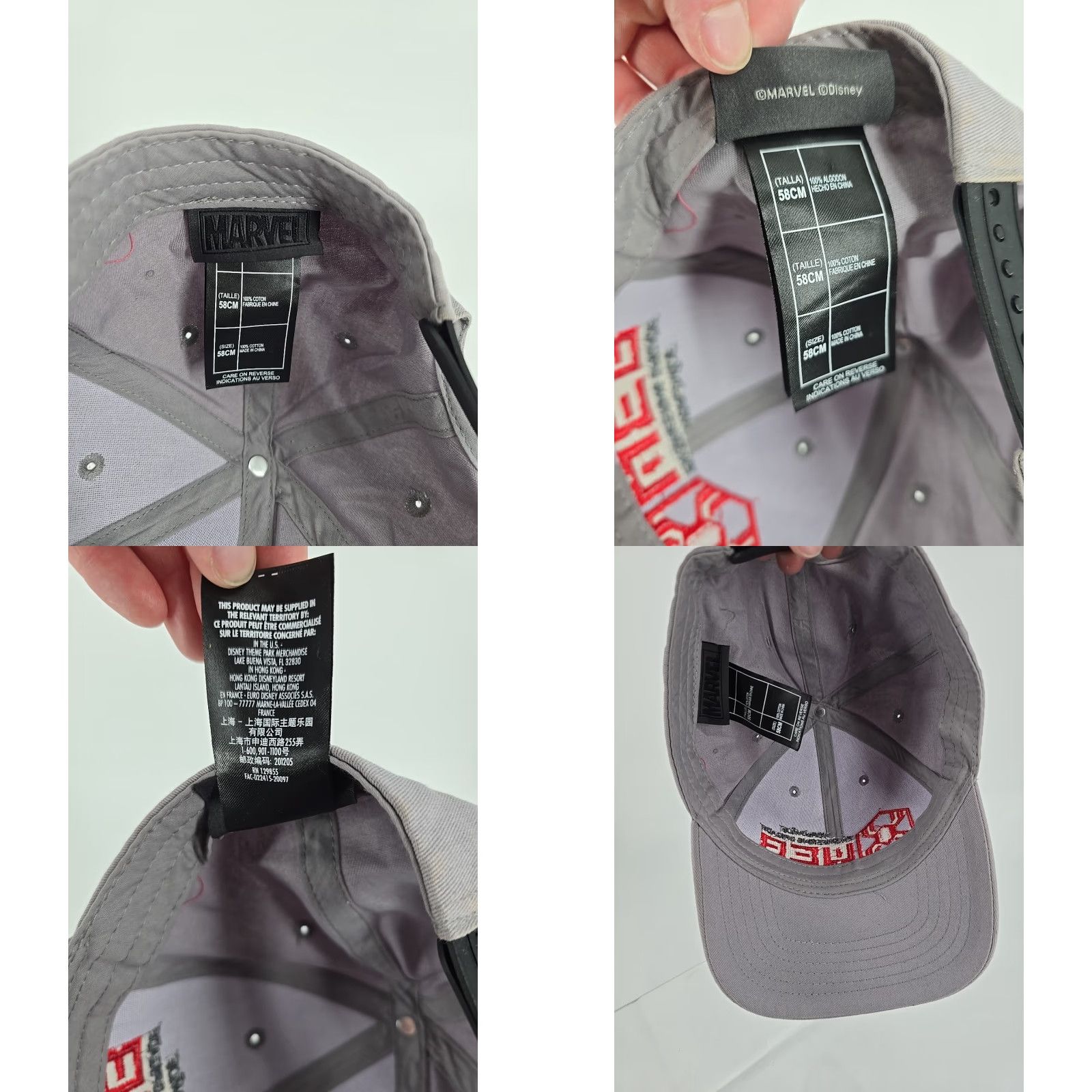 Vintage MARVEL Worldwide Engineering Brigade Web Slingers Baseball Cap Gray Adjustable Cotton Unisex Adult One Size Size ONE SIZE - 8 Thumbnail