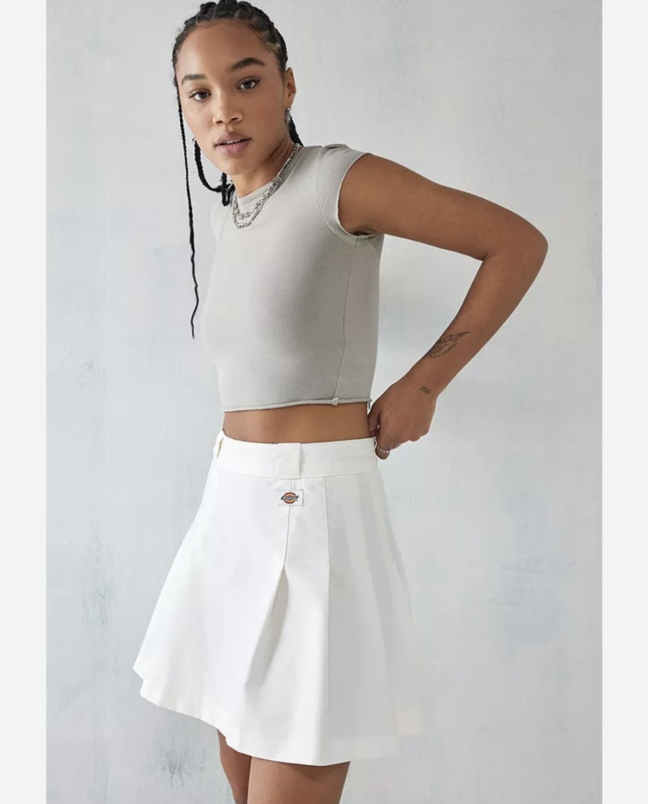 Designer × Dickies Dickies white mini skirt Size 30" / US 8 / IT 44 - 2 Thumbnail