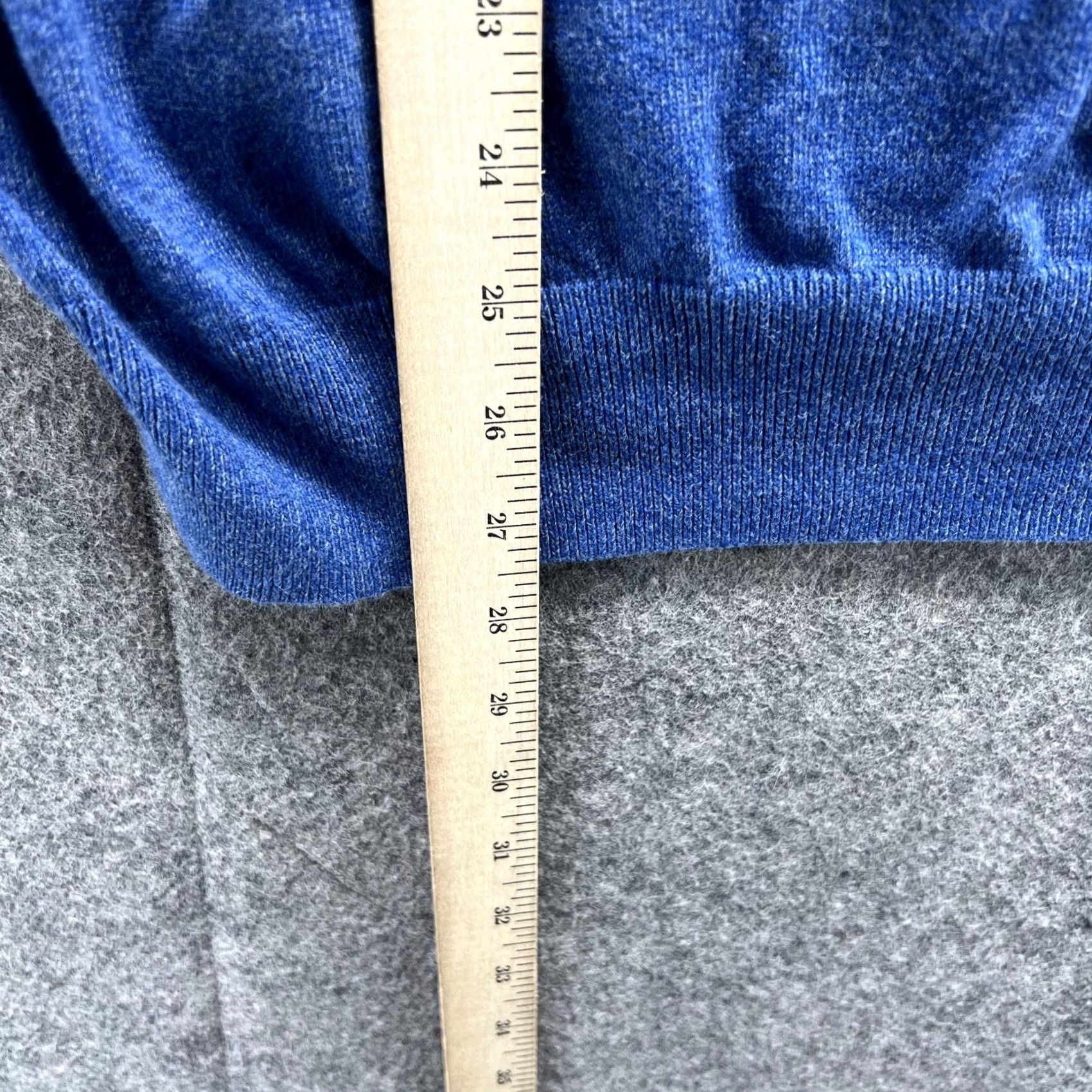 Tommy Hilfiger Tommy Hilfiger Sweater Men Large Blue Pullover V-Neck Cotton Size US L / EU 52-54 / 3 - 7 Thumbnail
