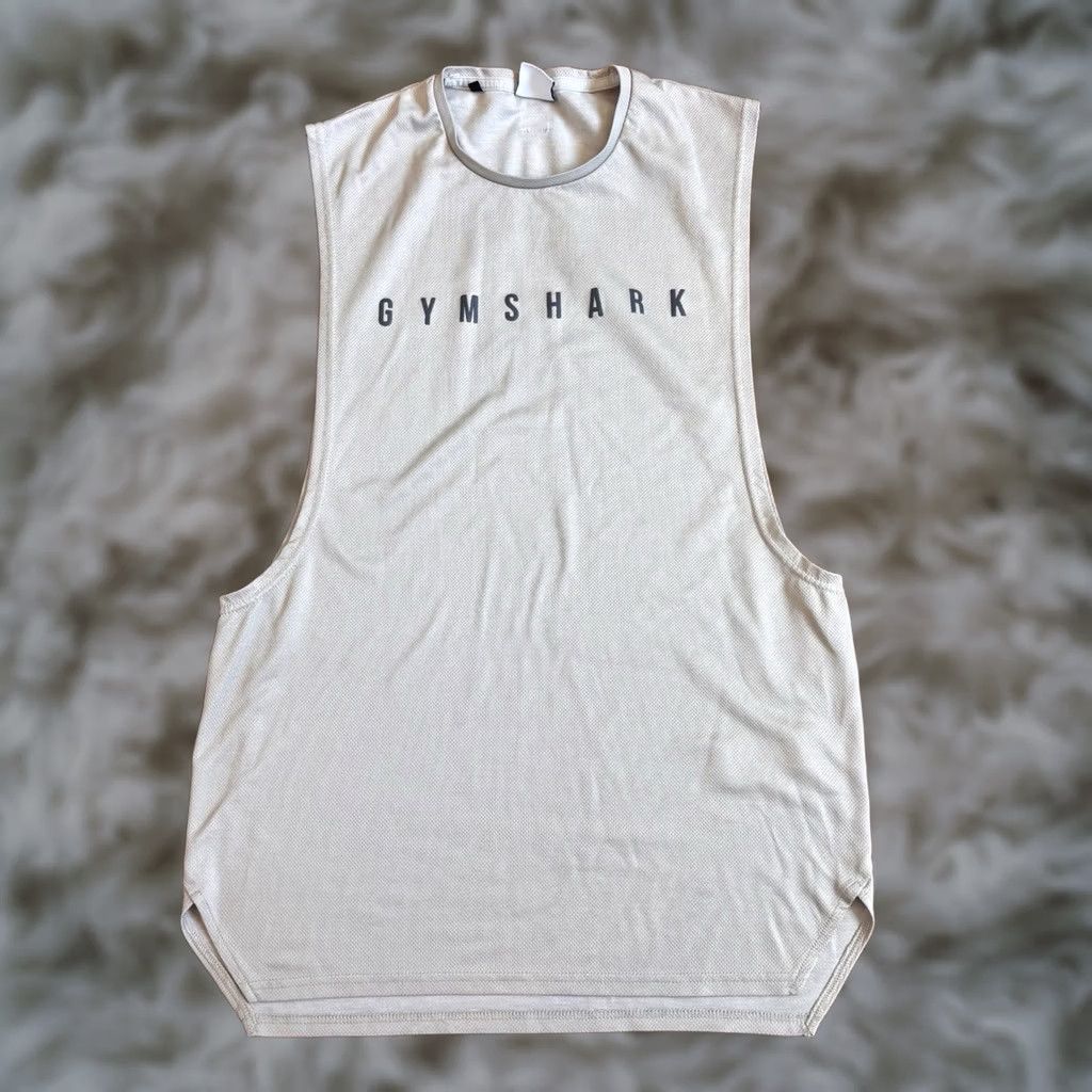 Gymshark Gymshark Tank Top Mens Beige Black sz M Sleeveless Shirt Muscle Size US M / EU 48-50 / 2 - 1 Thumbnail