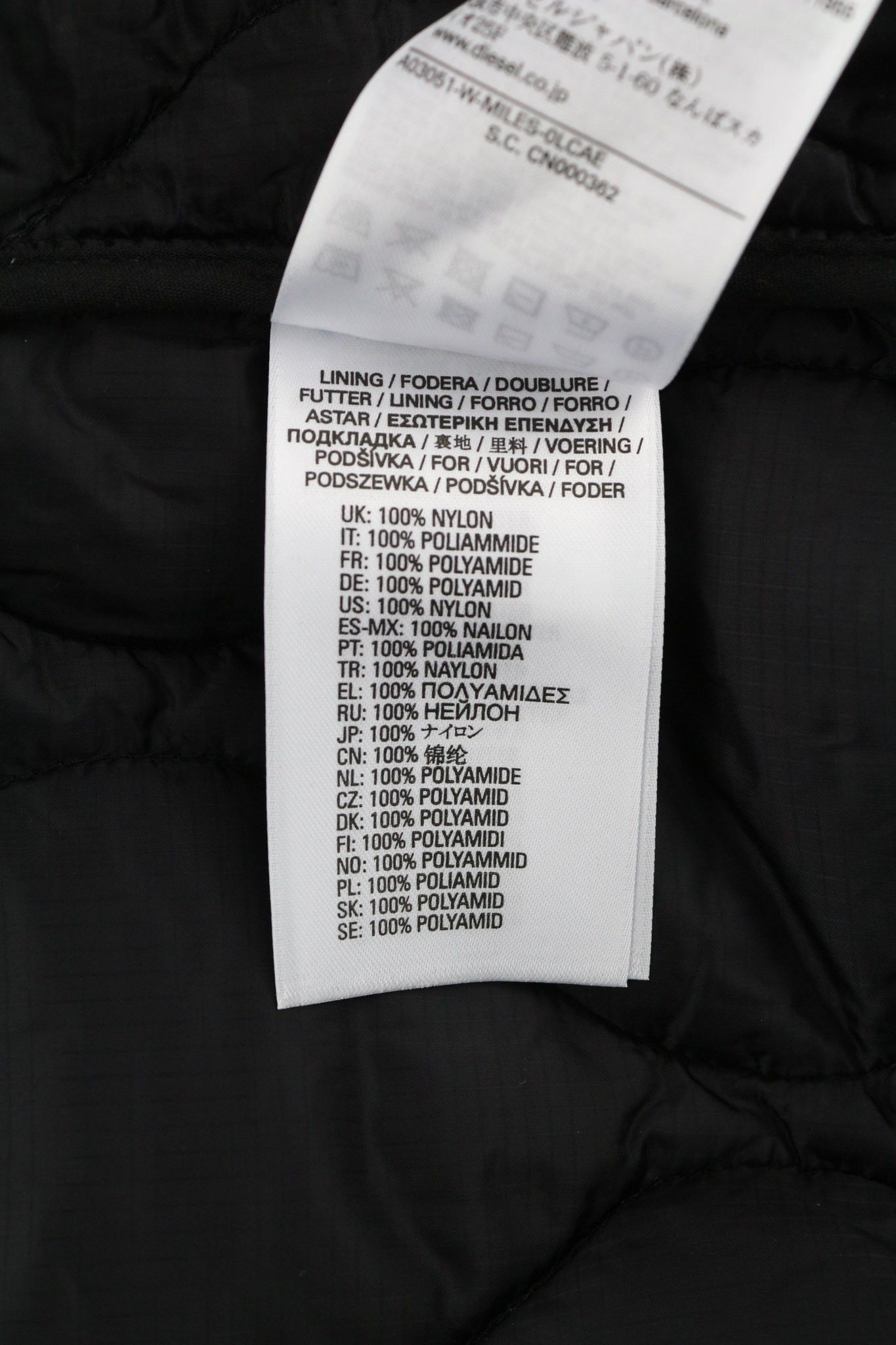 Diesel W-MILES L 2in1 Parka Drawstring Zip Black Jacket 81748 Size US L / EU 52-54 / 3 - 9 Thumbnail