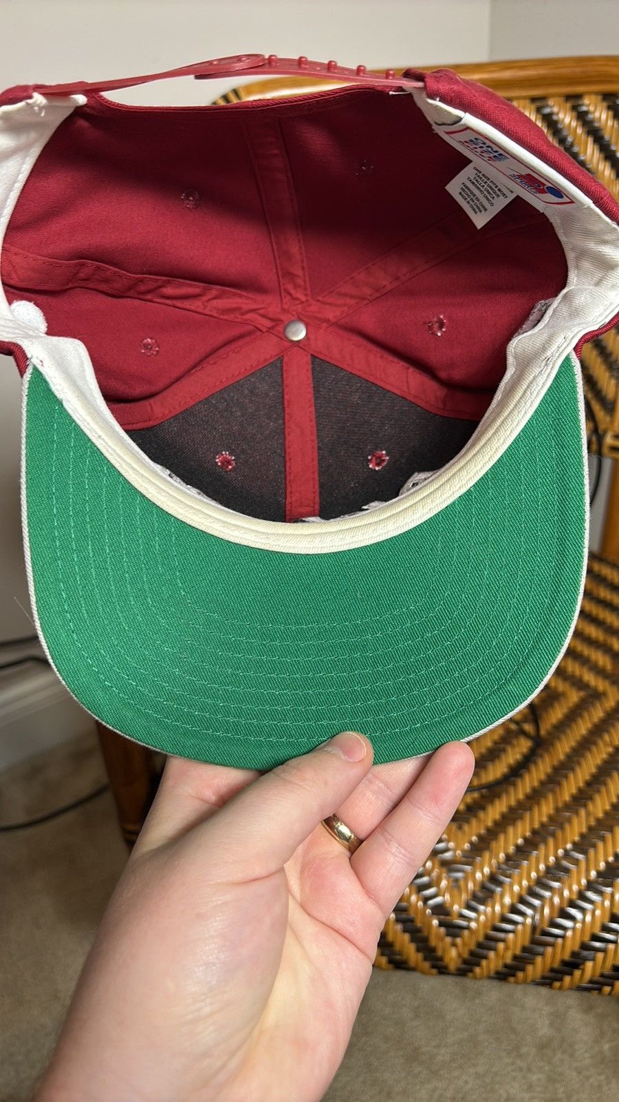 Sports Specialties VTG Sports Specialties Alabama Crimson Tide Script Snapback Size ONE SIZE - 5 Thumbnail