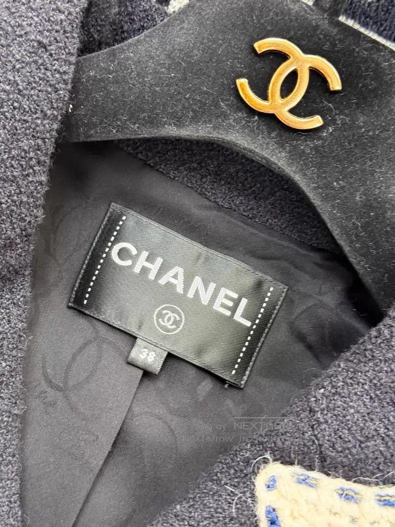 Chanel Chanel Tweed red, blue and white rolled lapel woven jacket Size XS / US 0-2 / IT 36-38 - 5 Thumbnail