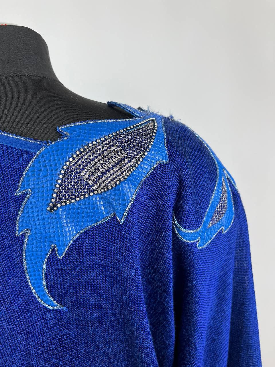 Roberto Cavalli Roberto Cavalli Firenze Sweater Genuine Leather Applique Size XL / US 12-14 / IT 48-50 - 6 Thumbnail
