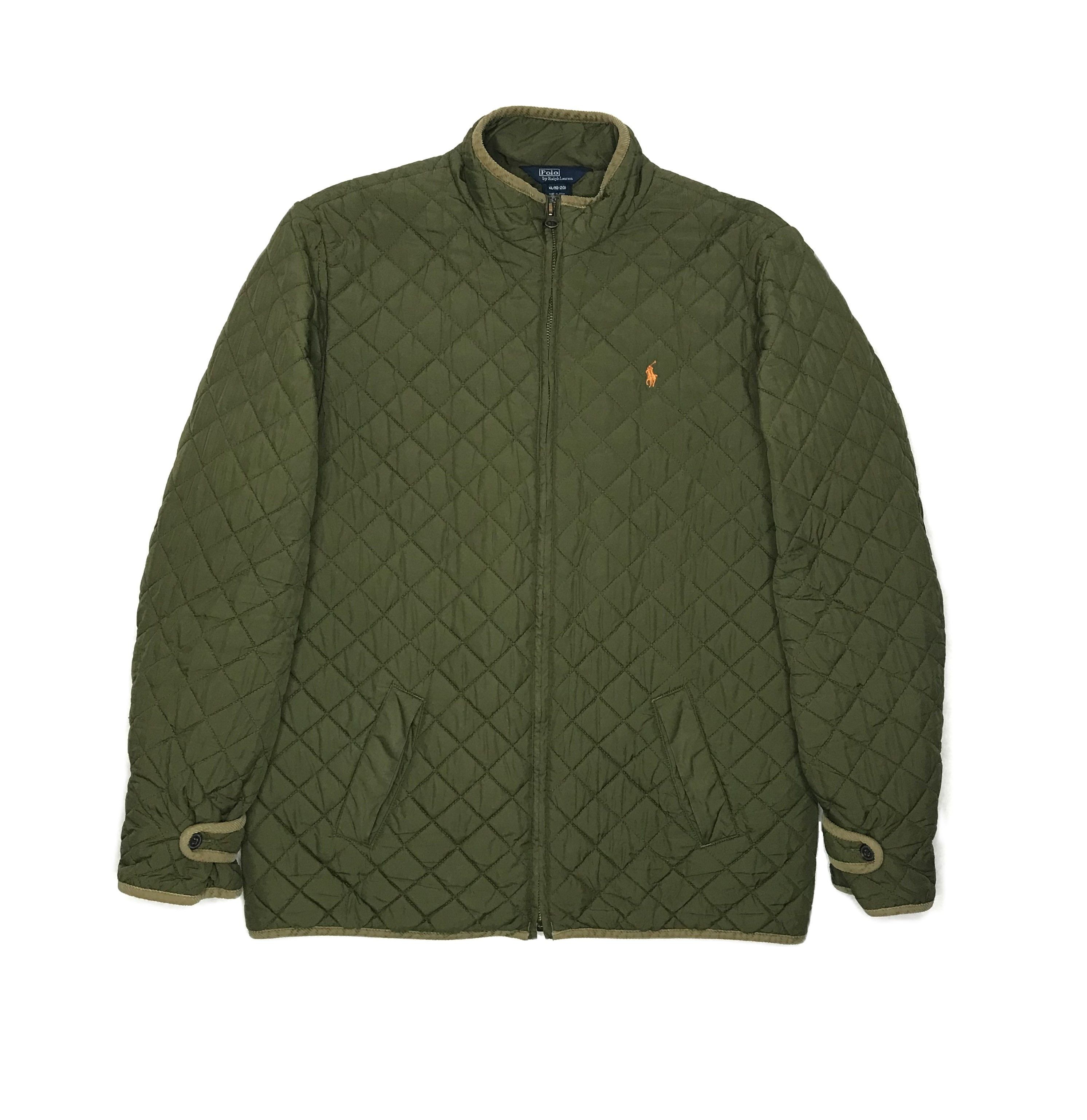 Polo Ralph Lauren Ralph Lauren Quilted Full-Zip Olive Green Jacket Size US S / EU 44-46 / 1 - 1 Thumbnail