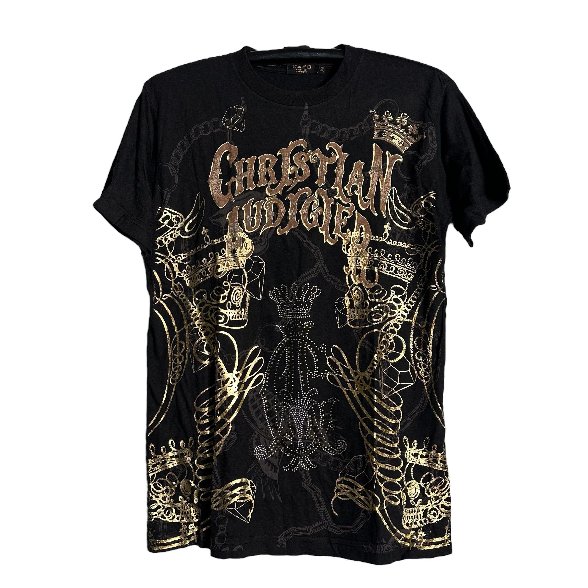 Christian Audigier × Ed Hardy 🔥RARE🔥Vintage Christian Audigier OVP T-shirt Made in USA Size US S / EU 44-46 / 1 - 1 Thumbnail