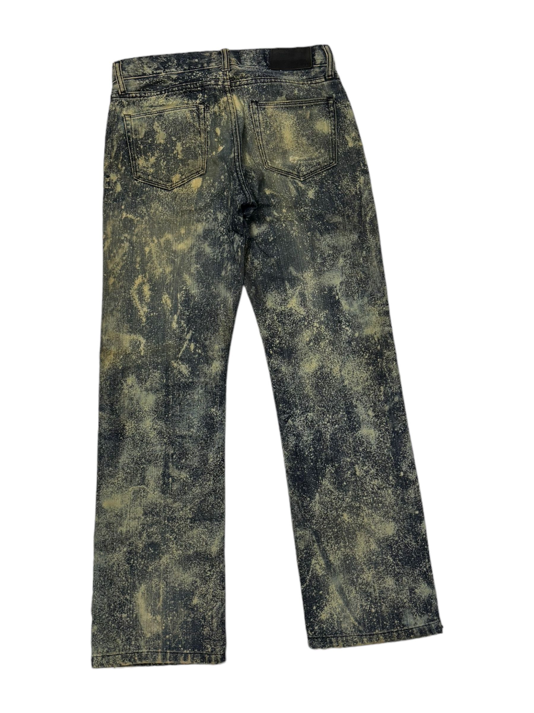 If Six Was Nine RARE🔥ACID WASH SPLASH UNIQLO JAPAN DISTRESSED DENIM JEANS Size US 30 / EU 46 - 4 Thumbnail