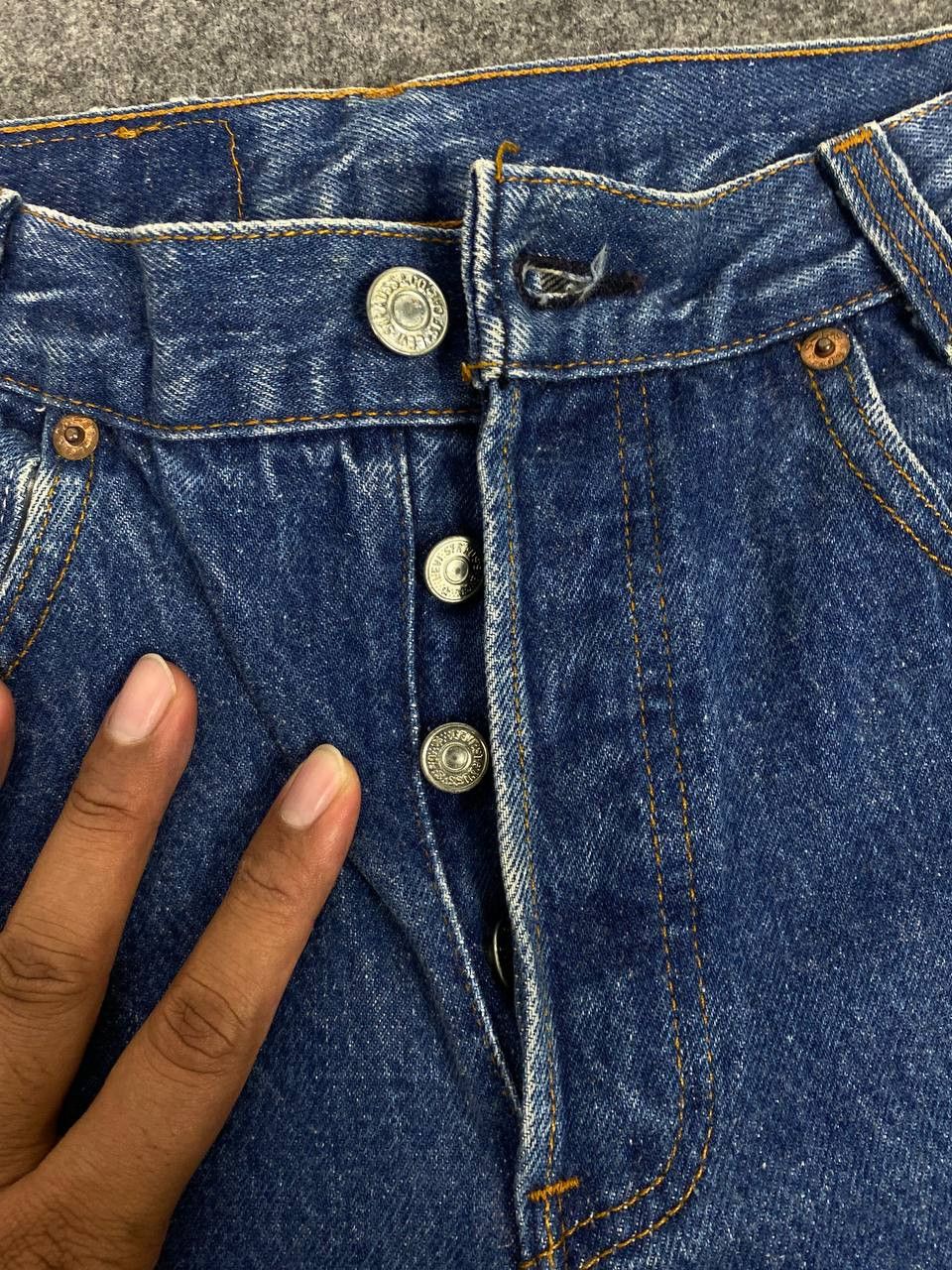 Levi's vintage levis 701 student fit button fly denim Size US 29 - 9 Thumbnail
