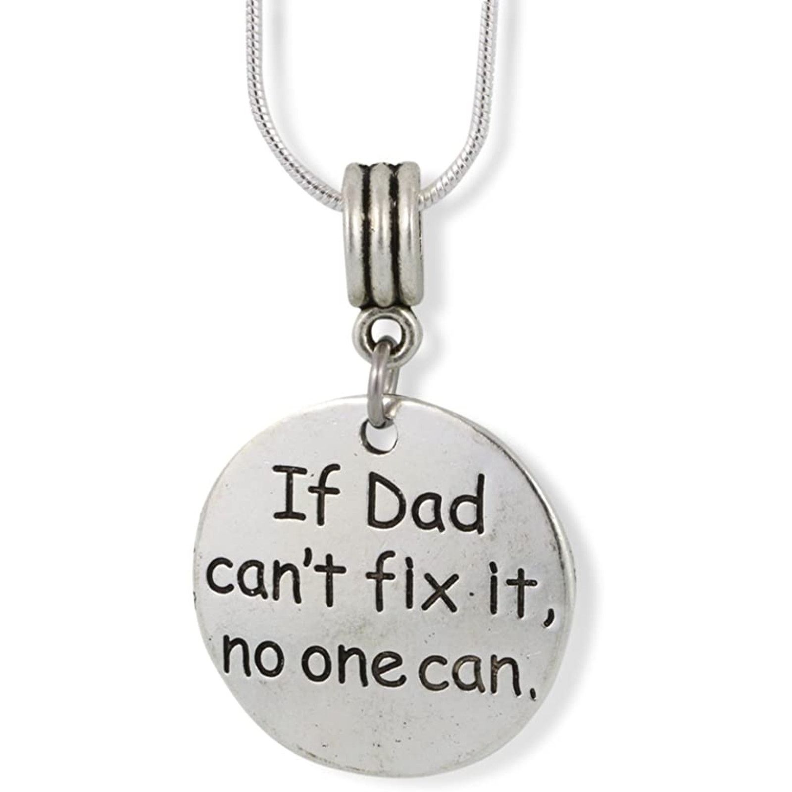 & Other Stories If Dad Can't Fix It No One Can Charm Snake Chain Necklace Size ONE SIZE - 1 Thumbnail