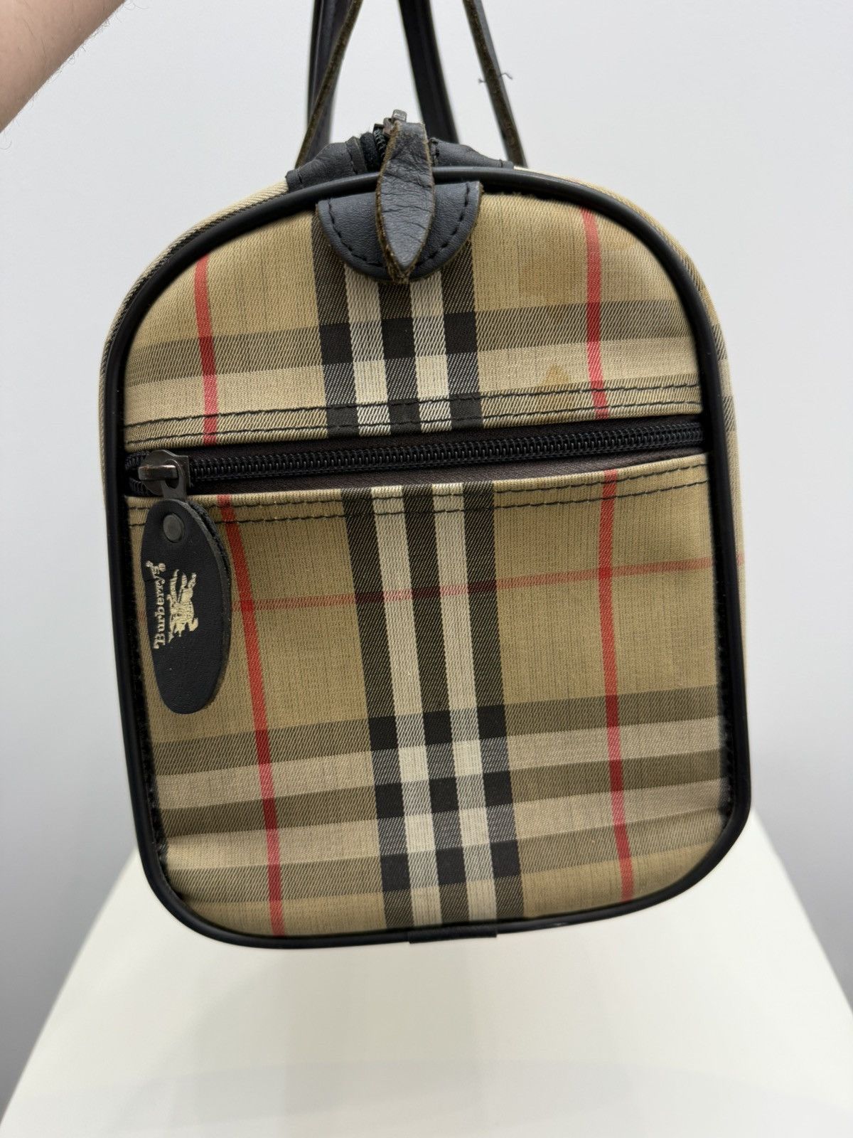 Burberry Vintage Burberrys Nova Check Big Speedy Handle Bag Size ONE SIZE - 6 Thumbnail